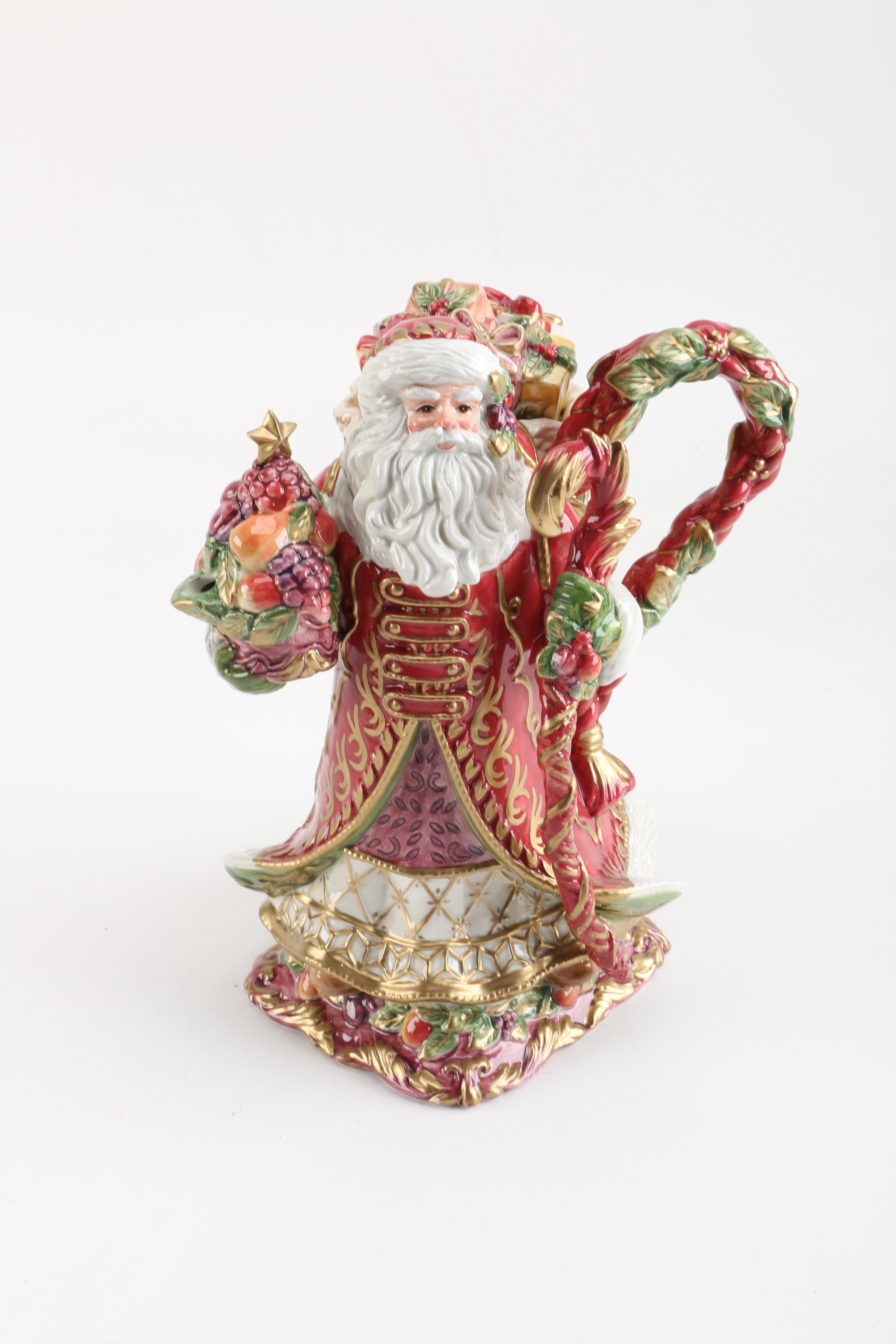 Fitz and Floyd "Renaissance Santa" Serveware