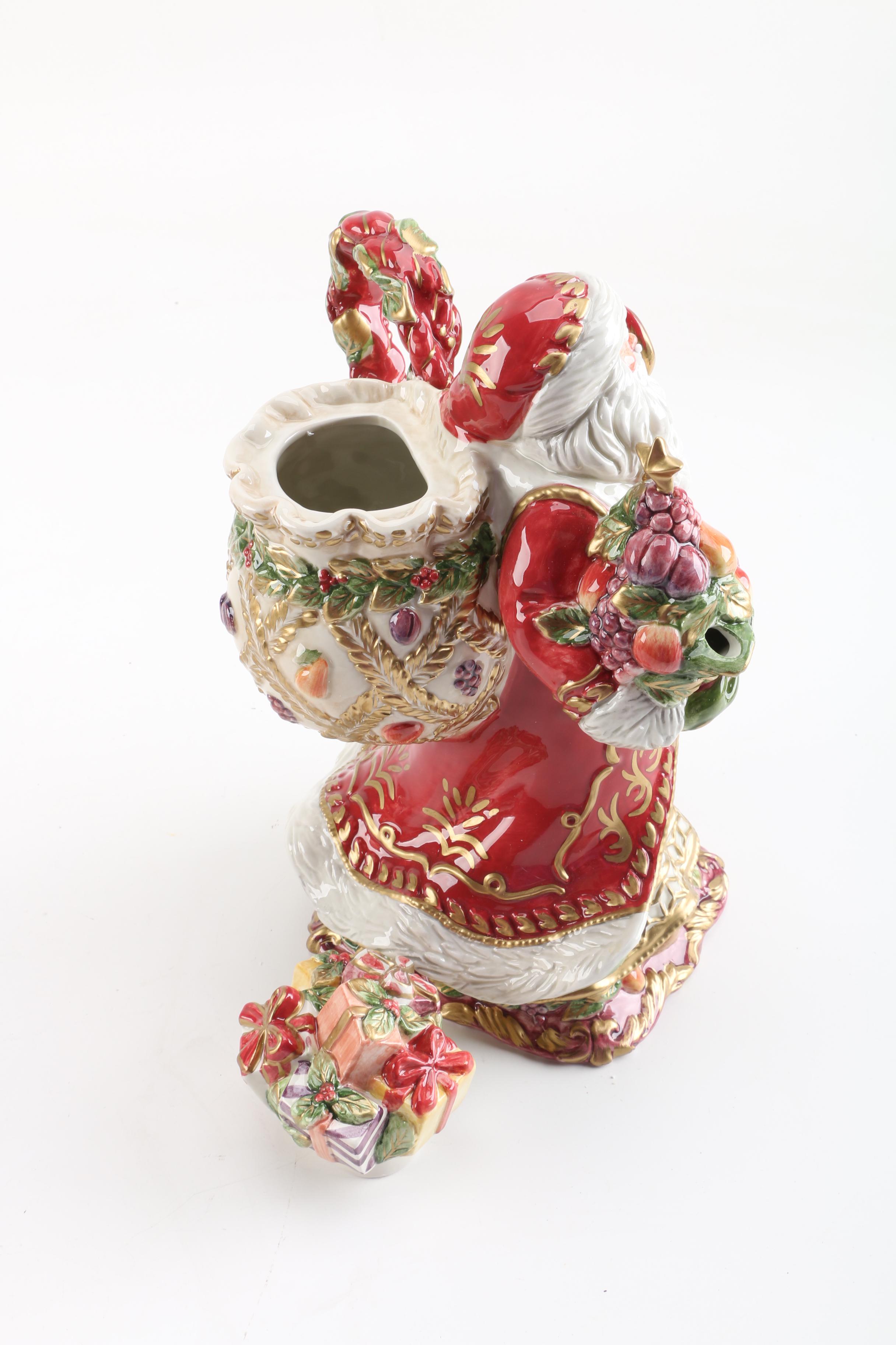 Fitz and Floyd "Renaissance Santa" Serveware