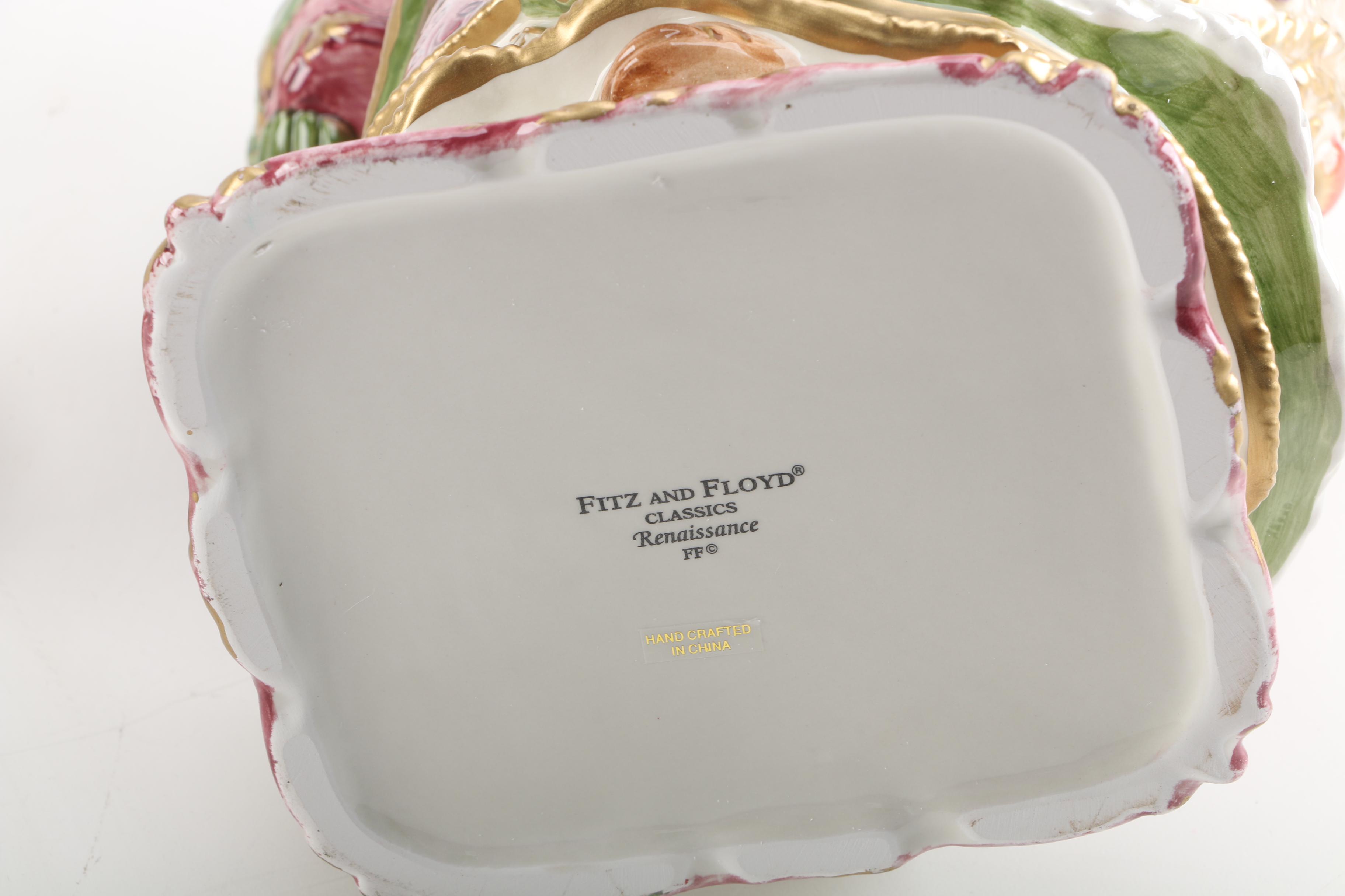 Fitz and Floyd "Renaissance Santa" Serveware