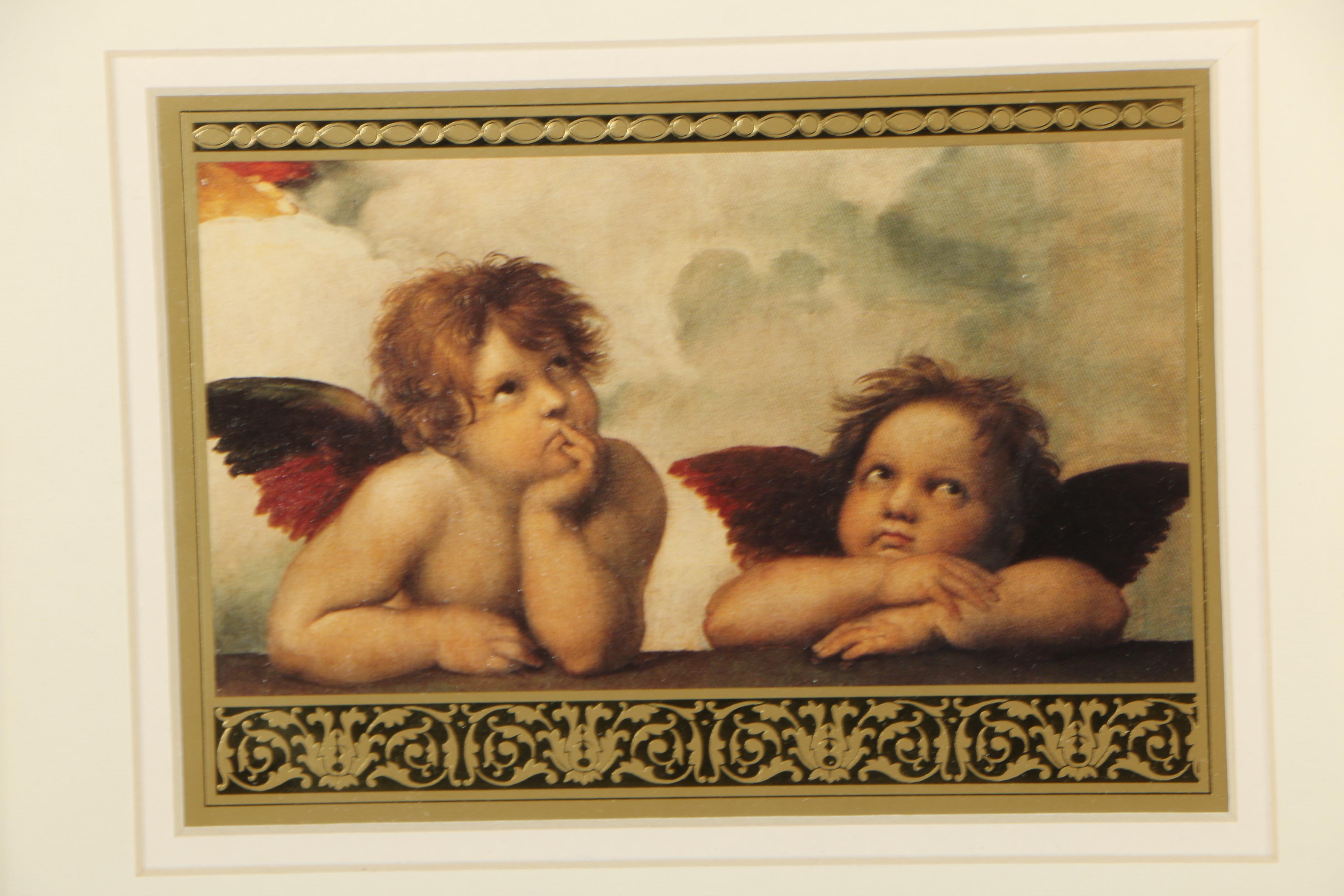 Offset Lithographs of Angels After Raphael, Bouguereau, and Fiorentino