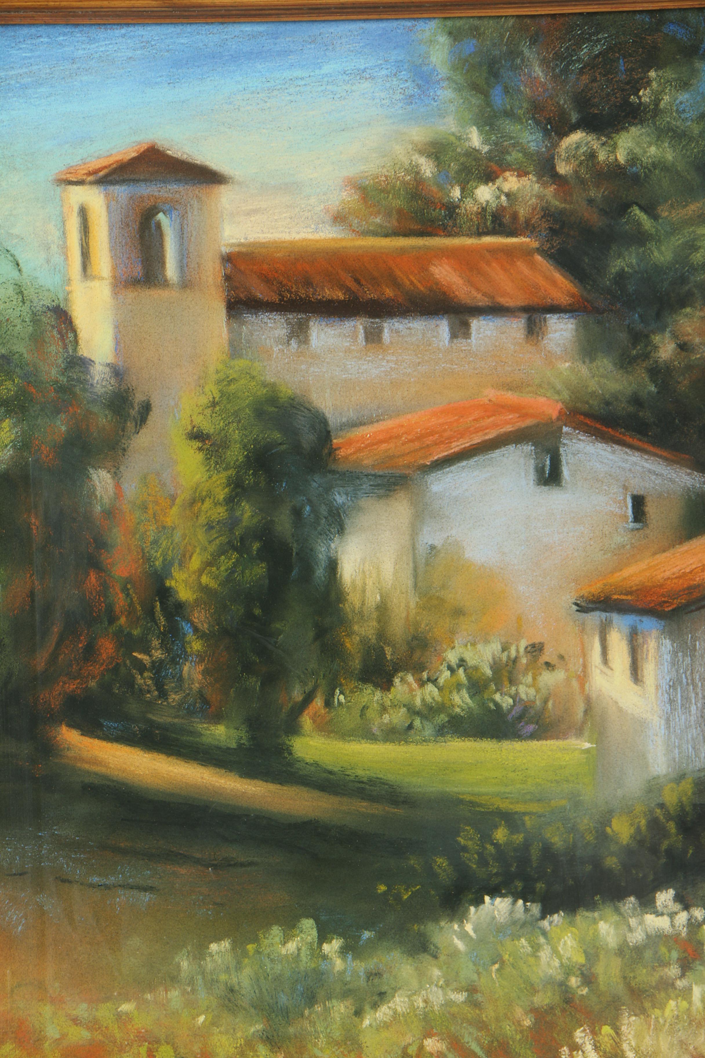 Offset Lithograph of a Villa Home