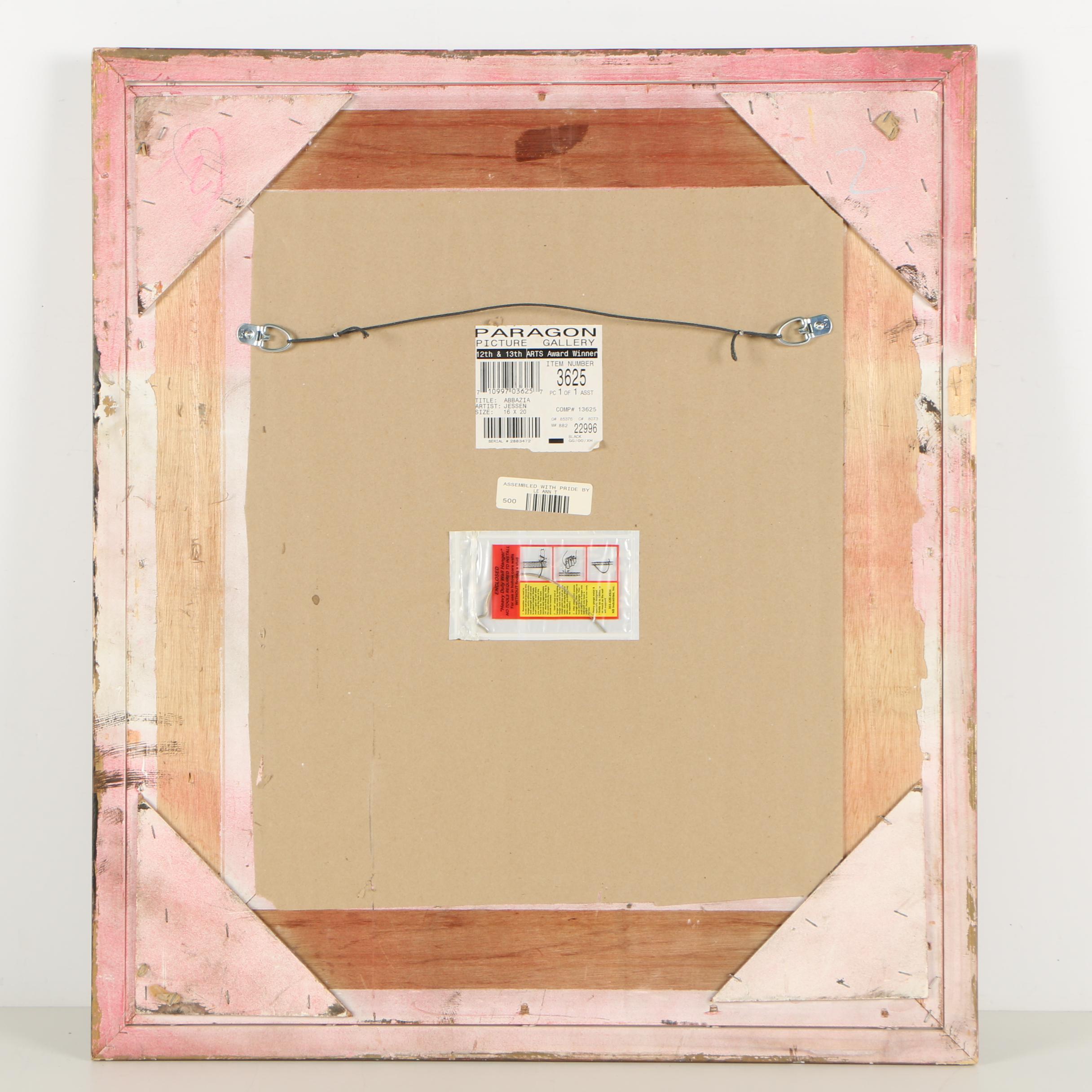 Offset Lithograph of a Villa Home