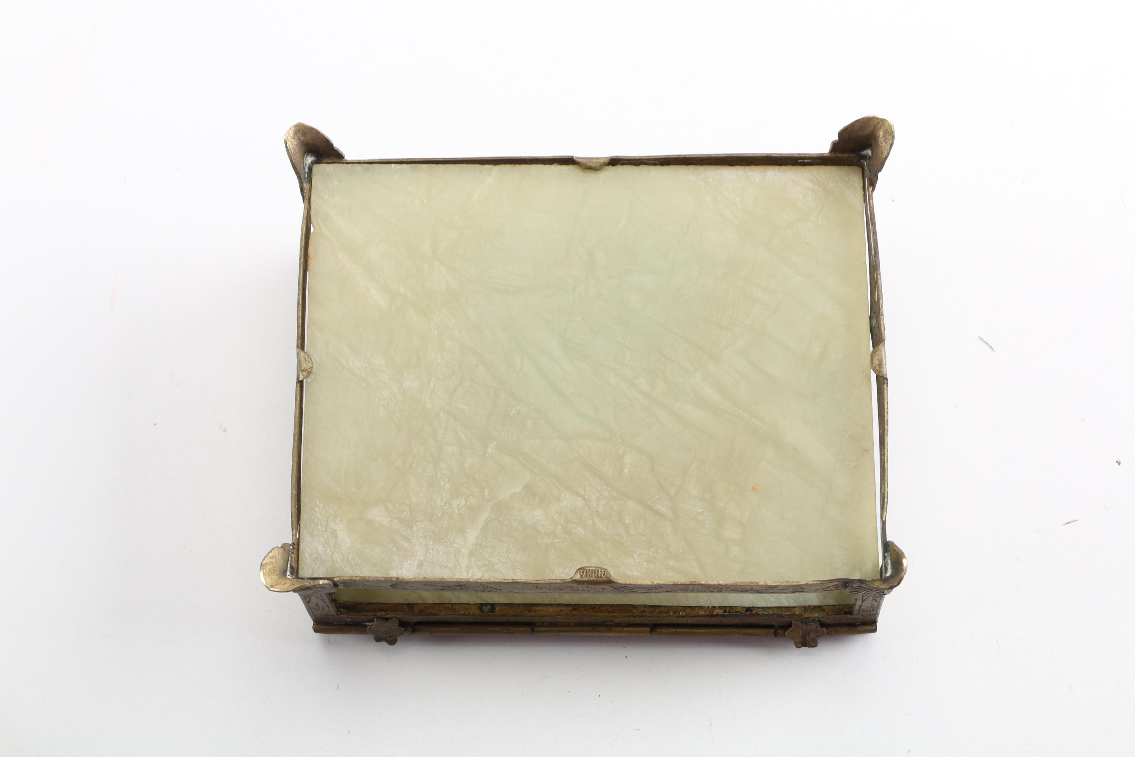 Serpentine and Agate Trinket Box