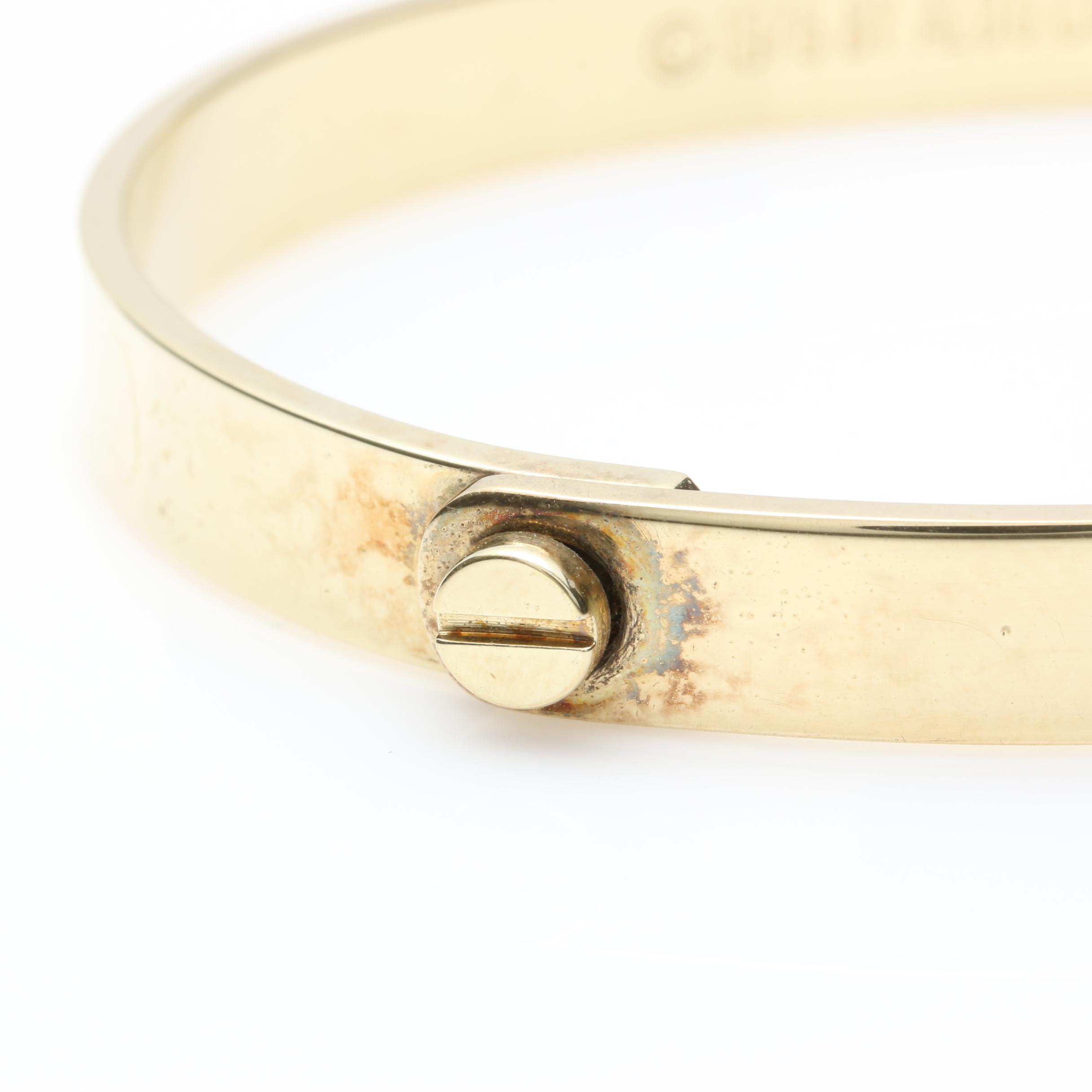 1976 Aldo Cipullo Gold Toned Bracelet