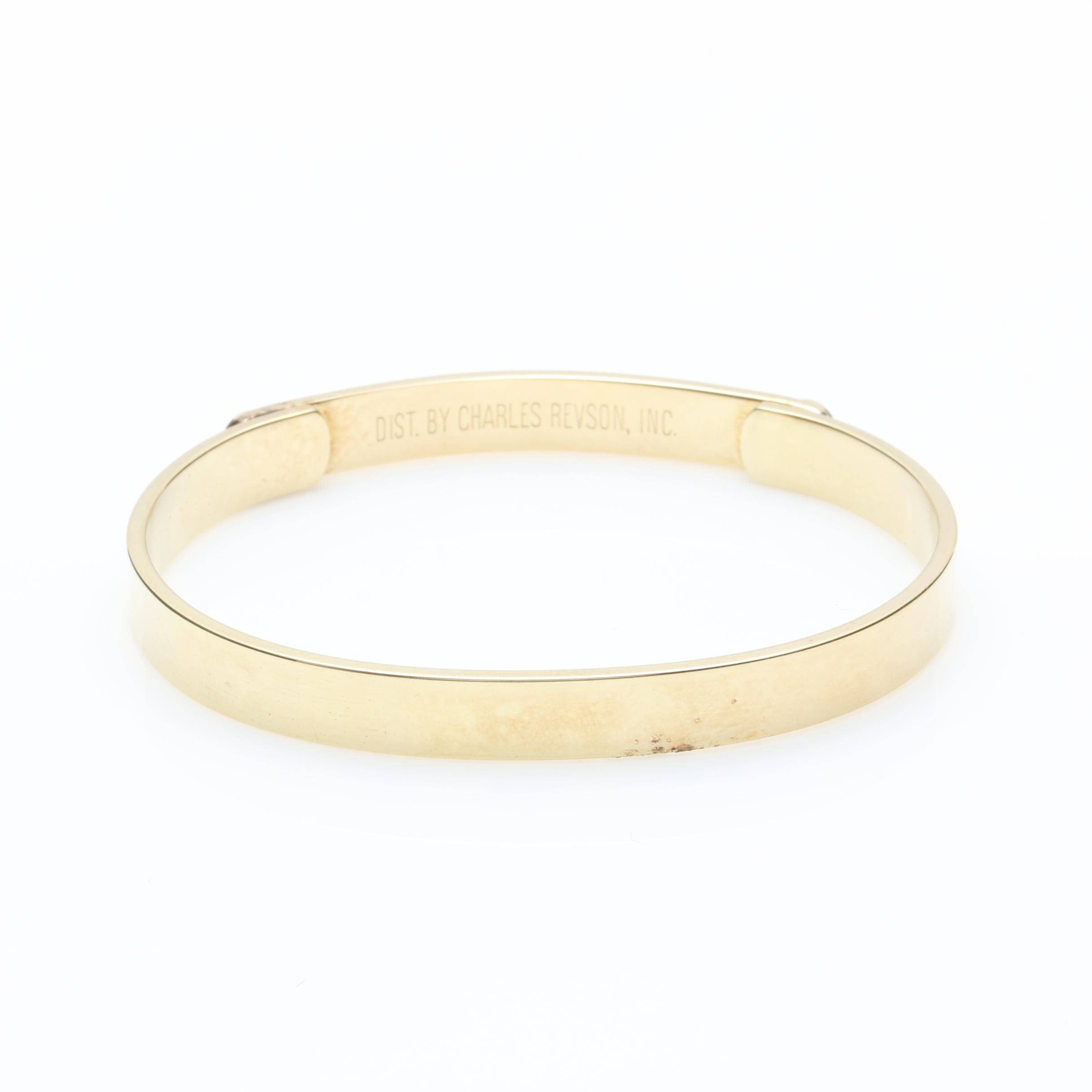 1976 Aldo Cipullo Gold Toned Bracelet