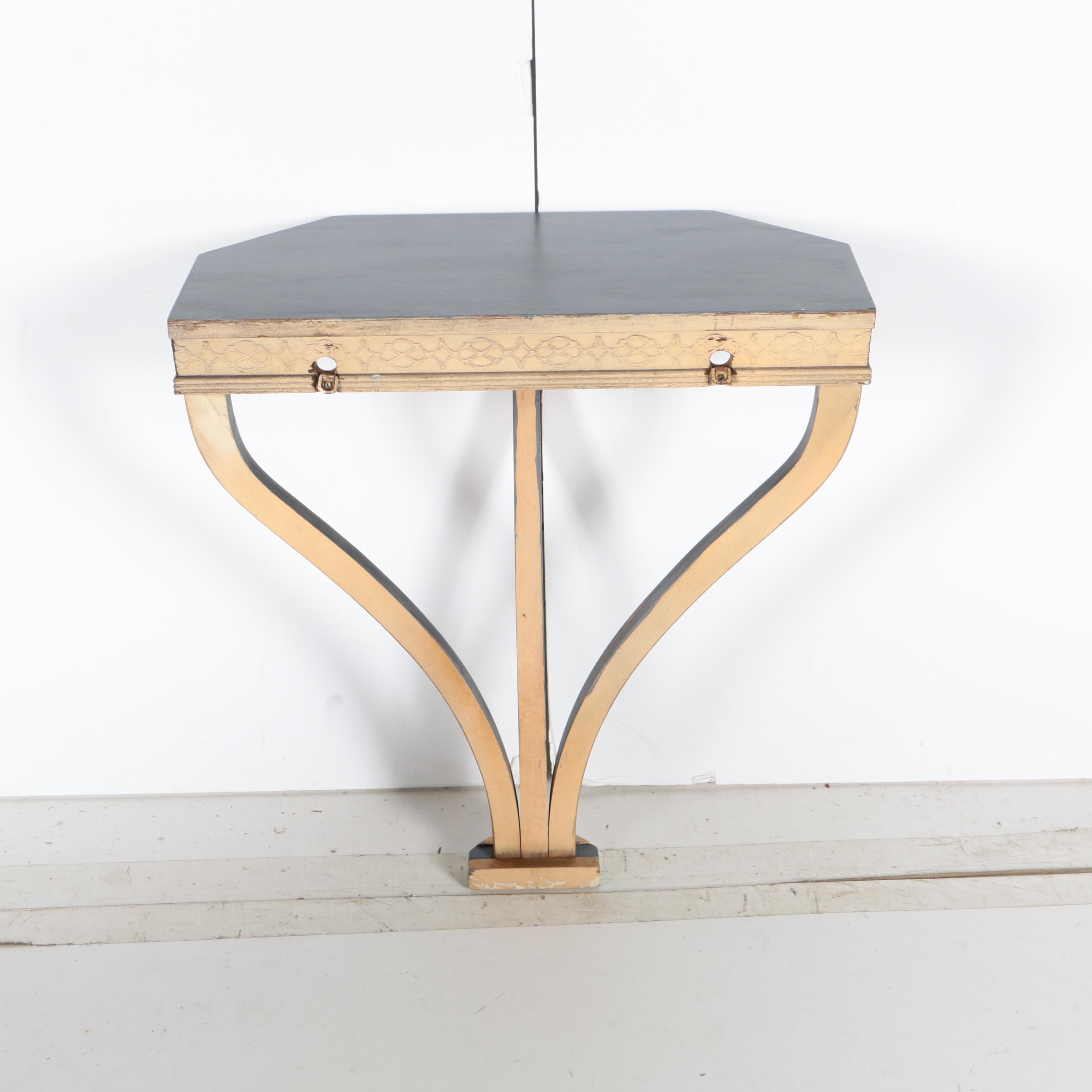 Neoclassical Style Decorative Accent Shelf