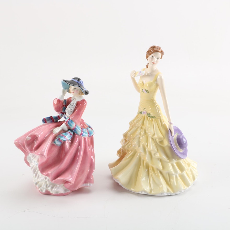 Royal Doulton Porcelain "Top O' the Hill" and "Jessica" Figurines