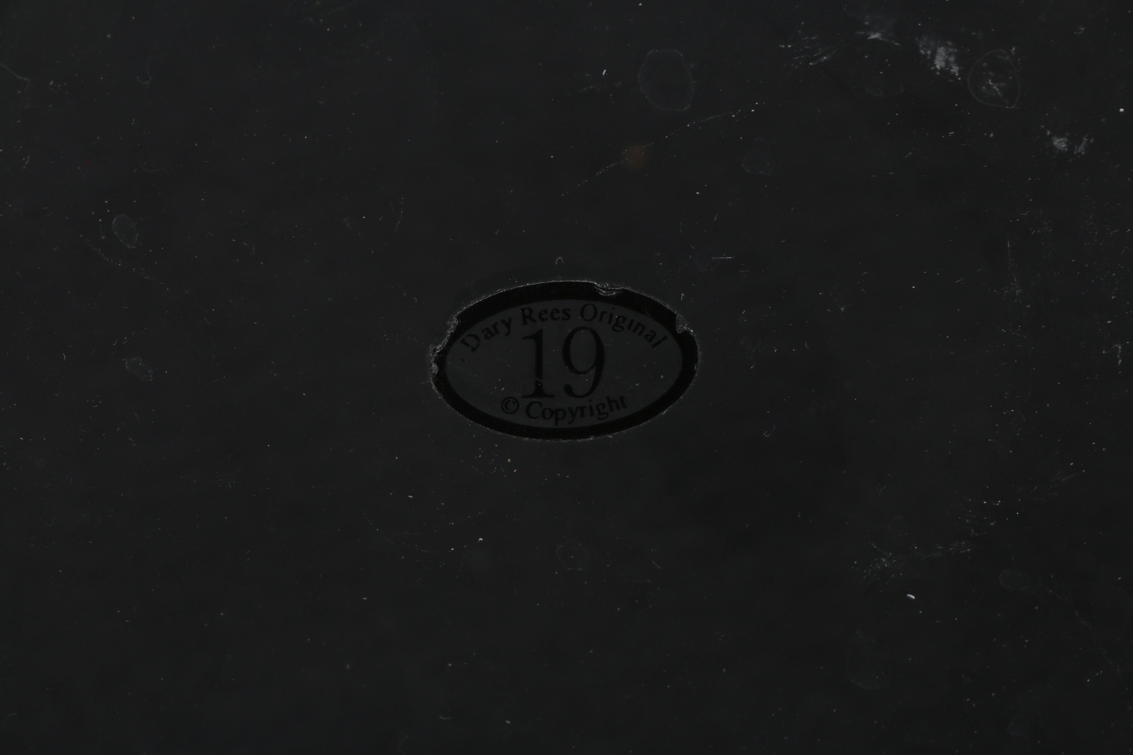 Dary Rees Hand Crafted Glass Plate