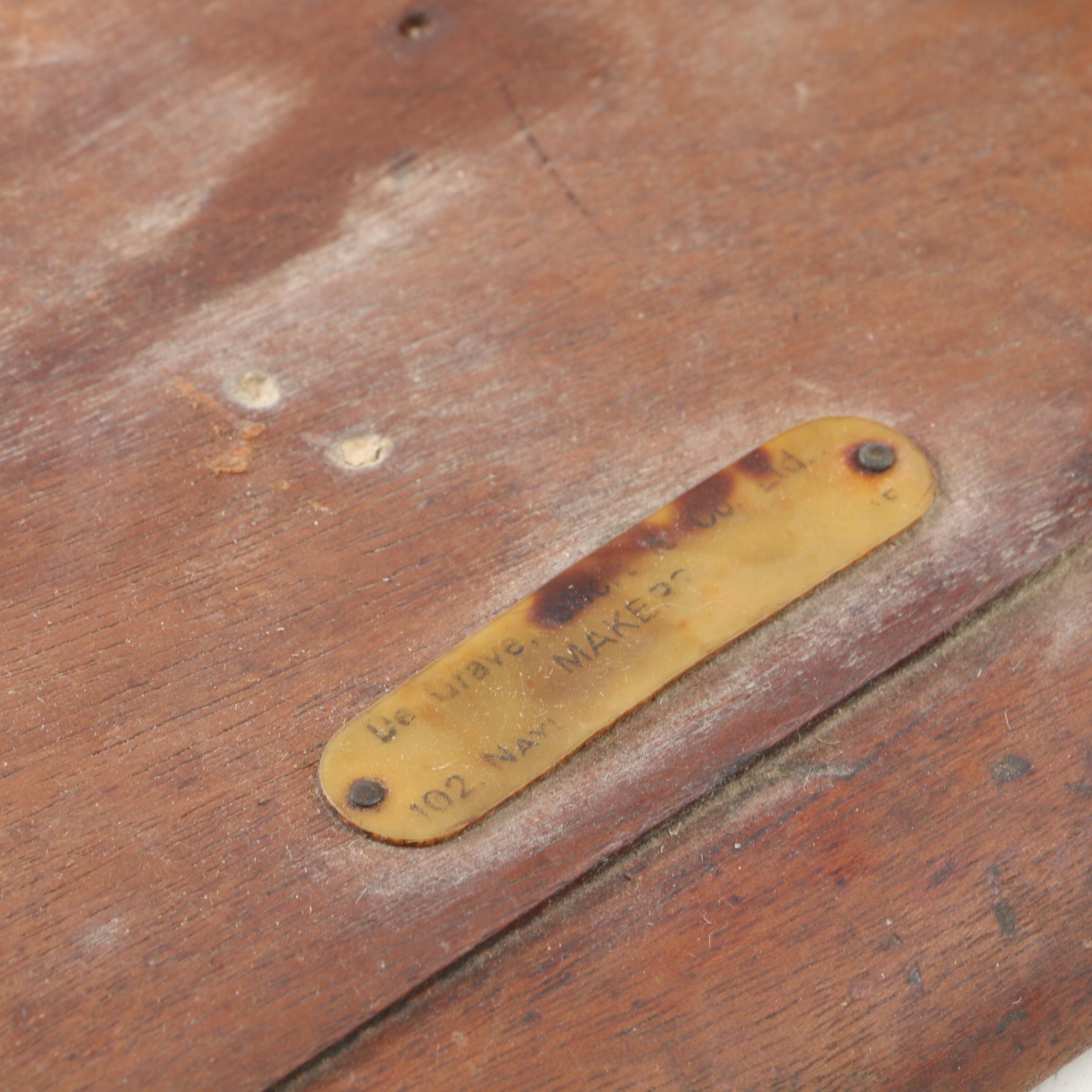 Brass and Wood Equal Arm Balance Scale