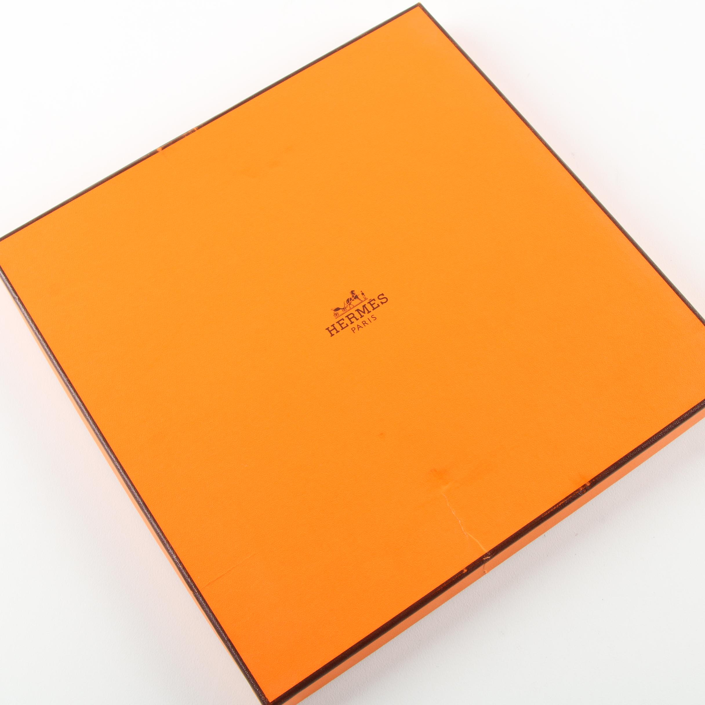 Hermès of Paris "Les Boxes" Silk Scarf