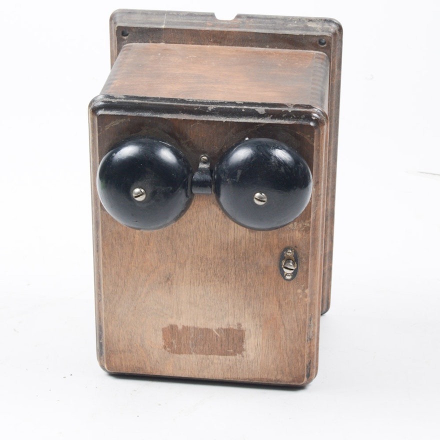 Vintage Western Electric N415H Oak Telephone Case