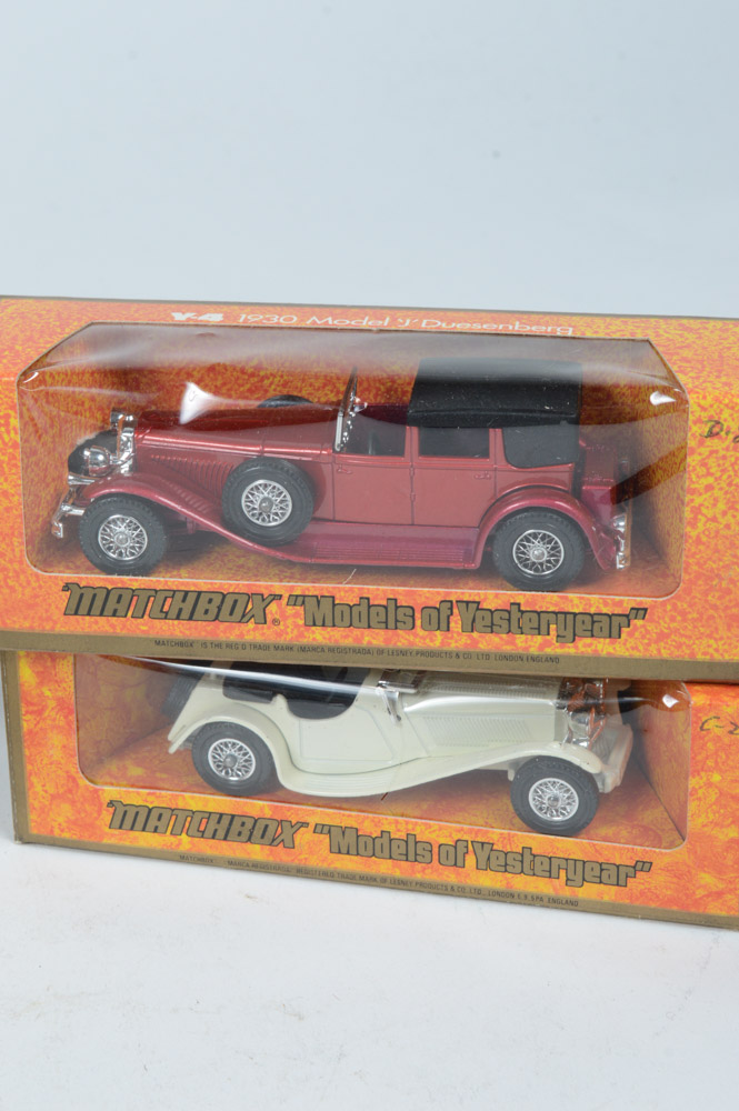 Vintage Matchbox "Models of Yesteryear" Diecast Cars