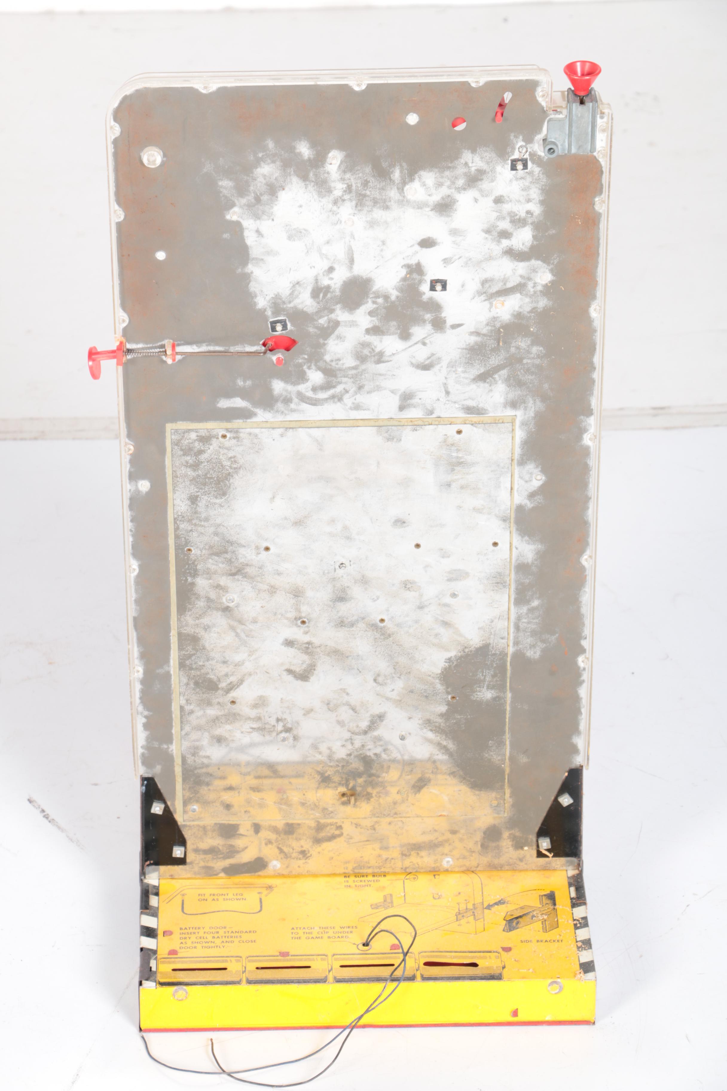 C. 1950s Marx Auto Score Deluxe Electric Midway Pinball Game and Bonanza Bank