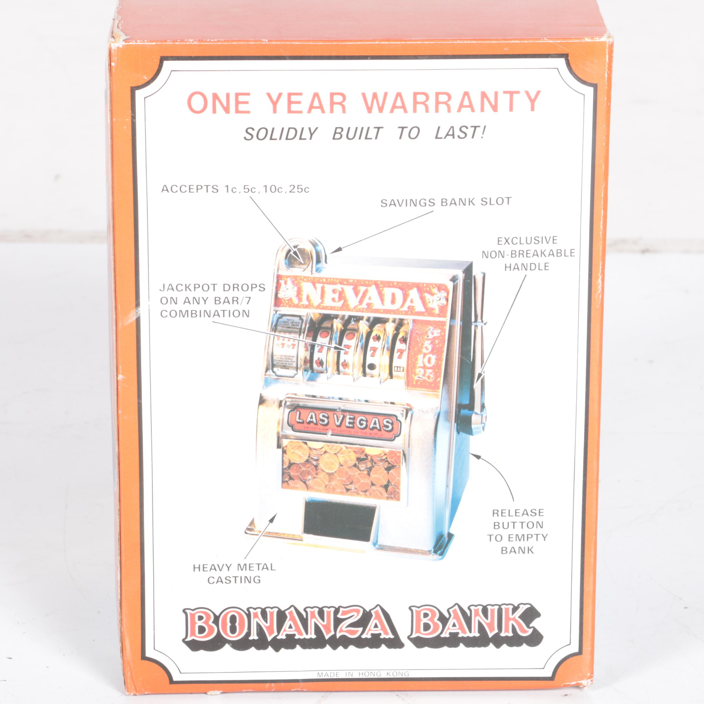 C. 1950s Marx Auto Score Deluxe Electric Midway Pinball Game and Bonanza Bank