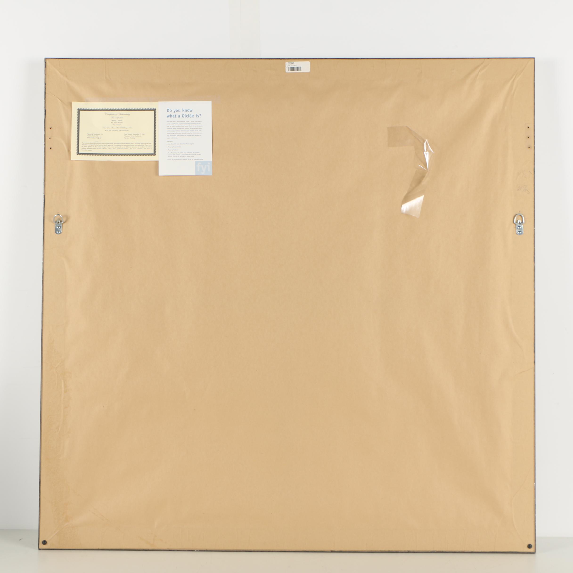 Ethan Allen Jane Bellows Limited Edition Giclée on Canvas "Quality Control I"