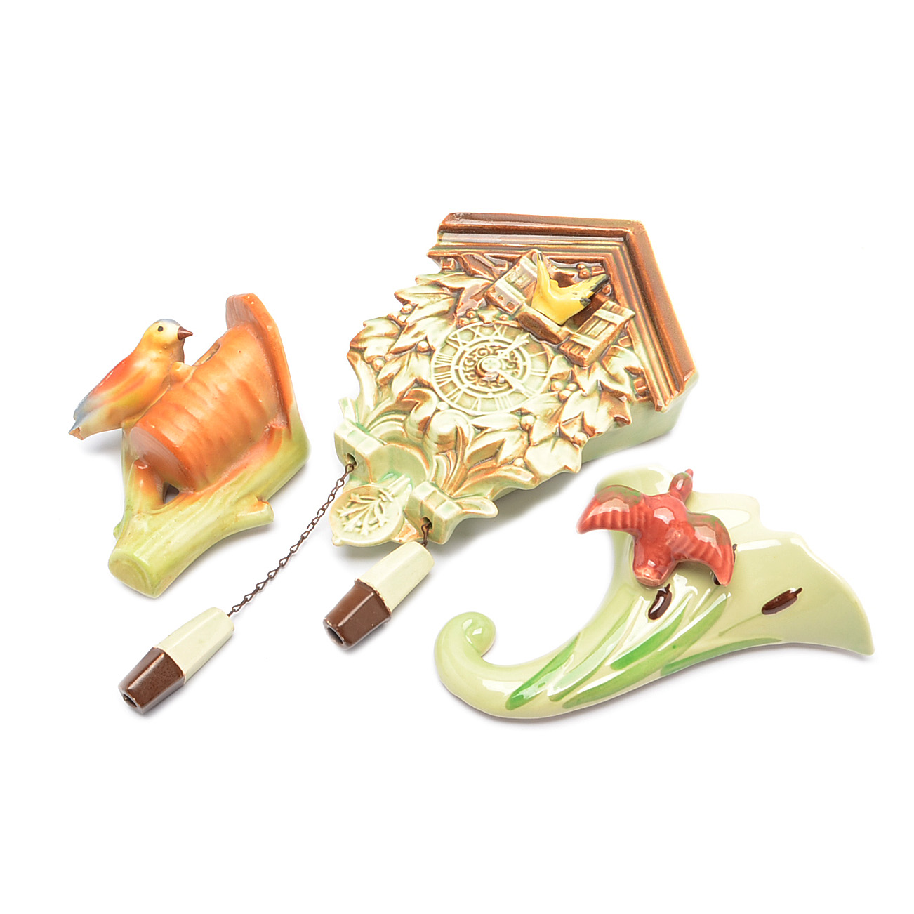 Vintage Ceramic Wall Pockets including McCoy and Hull