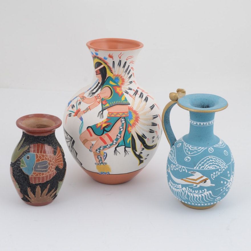 Southwestern Style Pottery Vases