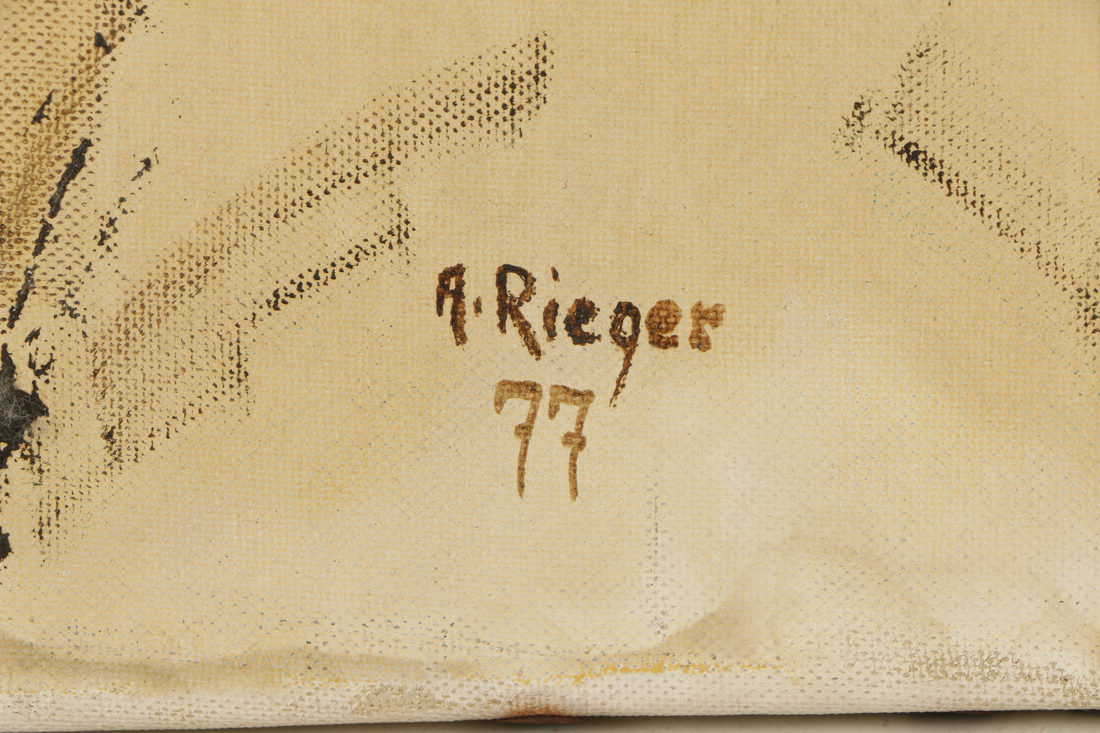 A. Rieger Oil Painting