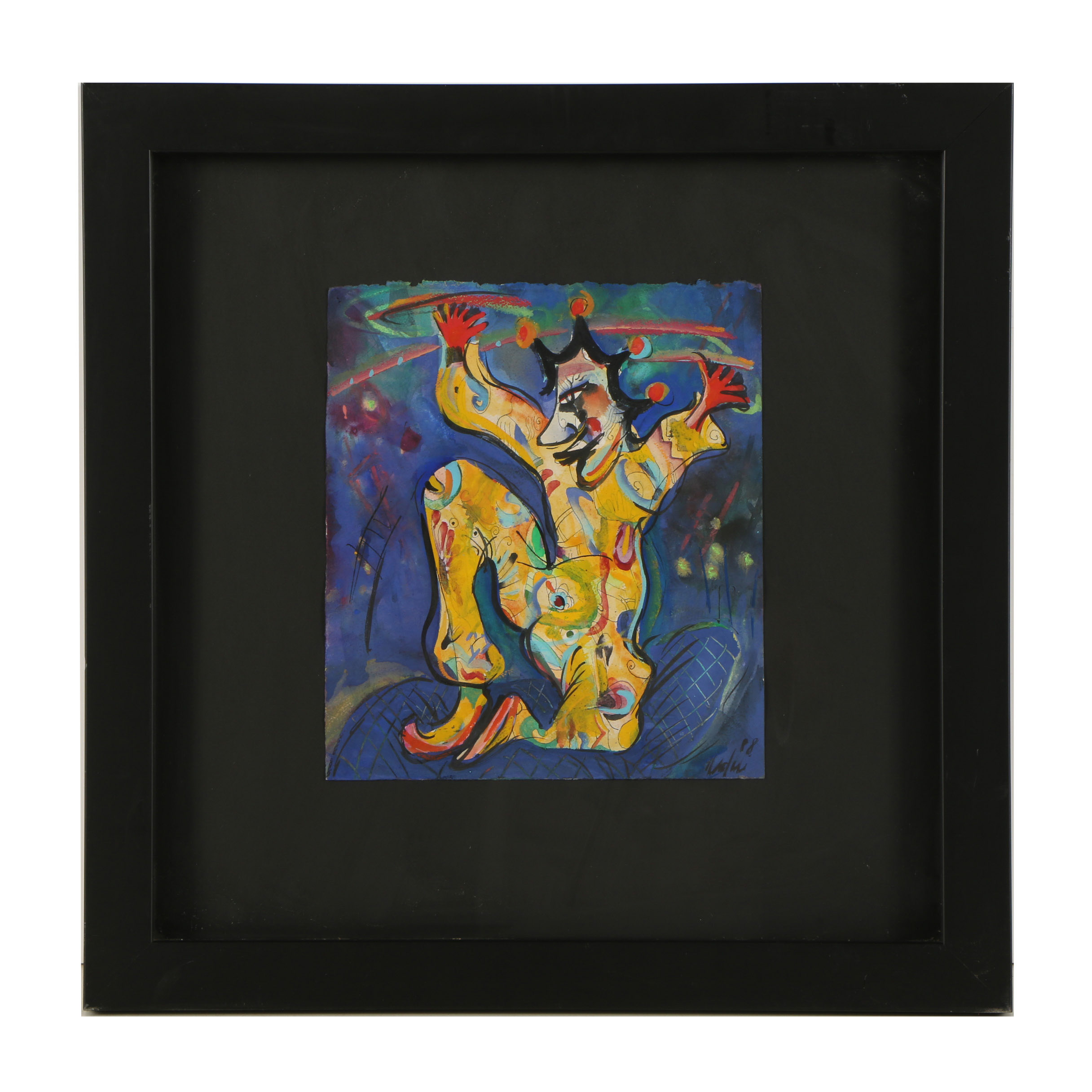 1988 Ink and Gouache Painting