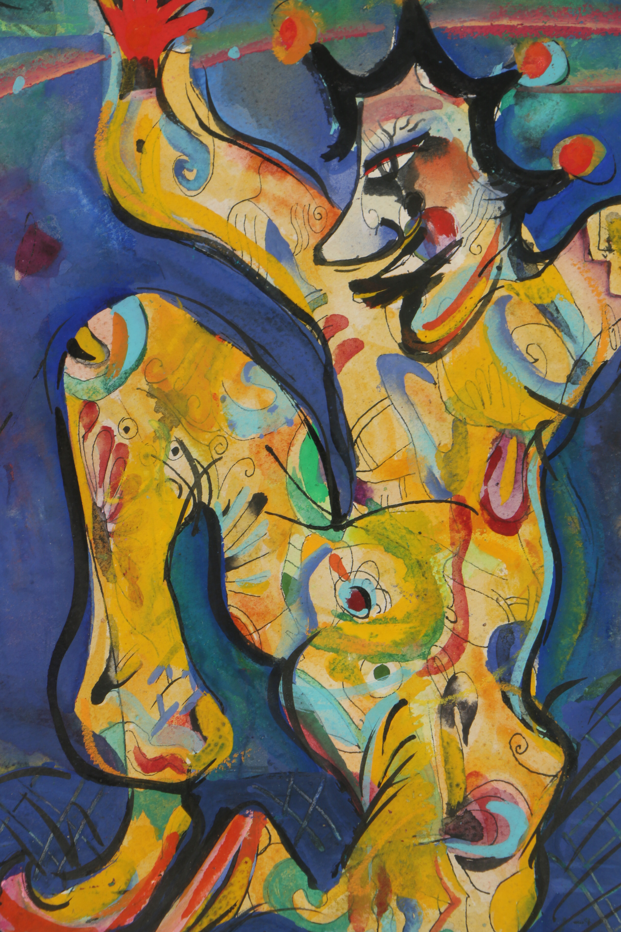 1988 Ink and Gouache Painting