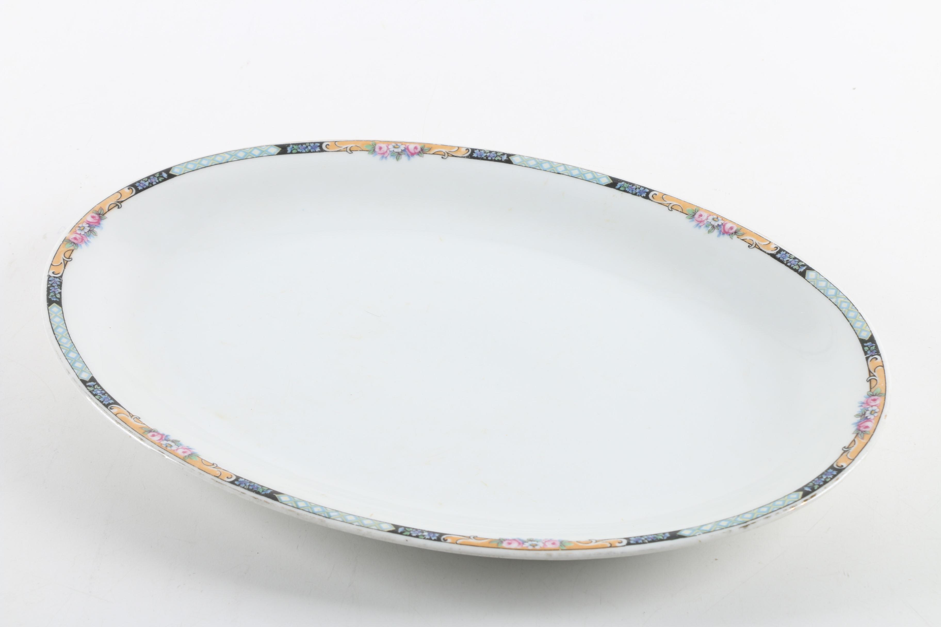 Krister Porcelain Soup Tureen and Platter, 1905-1920