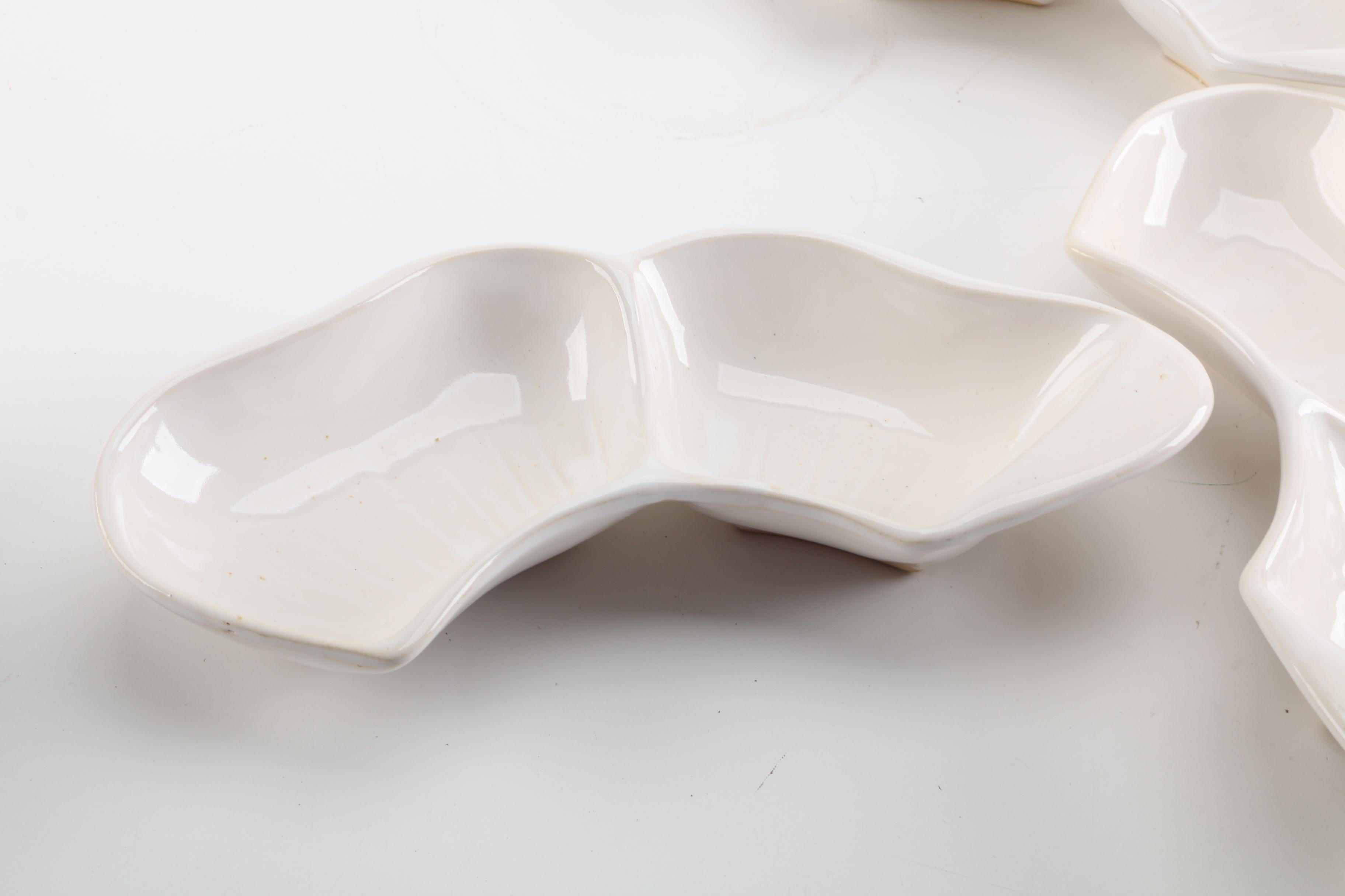 Vintage McCoy USA Pottery Ceramic Appetizer Set