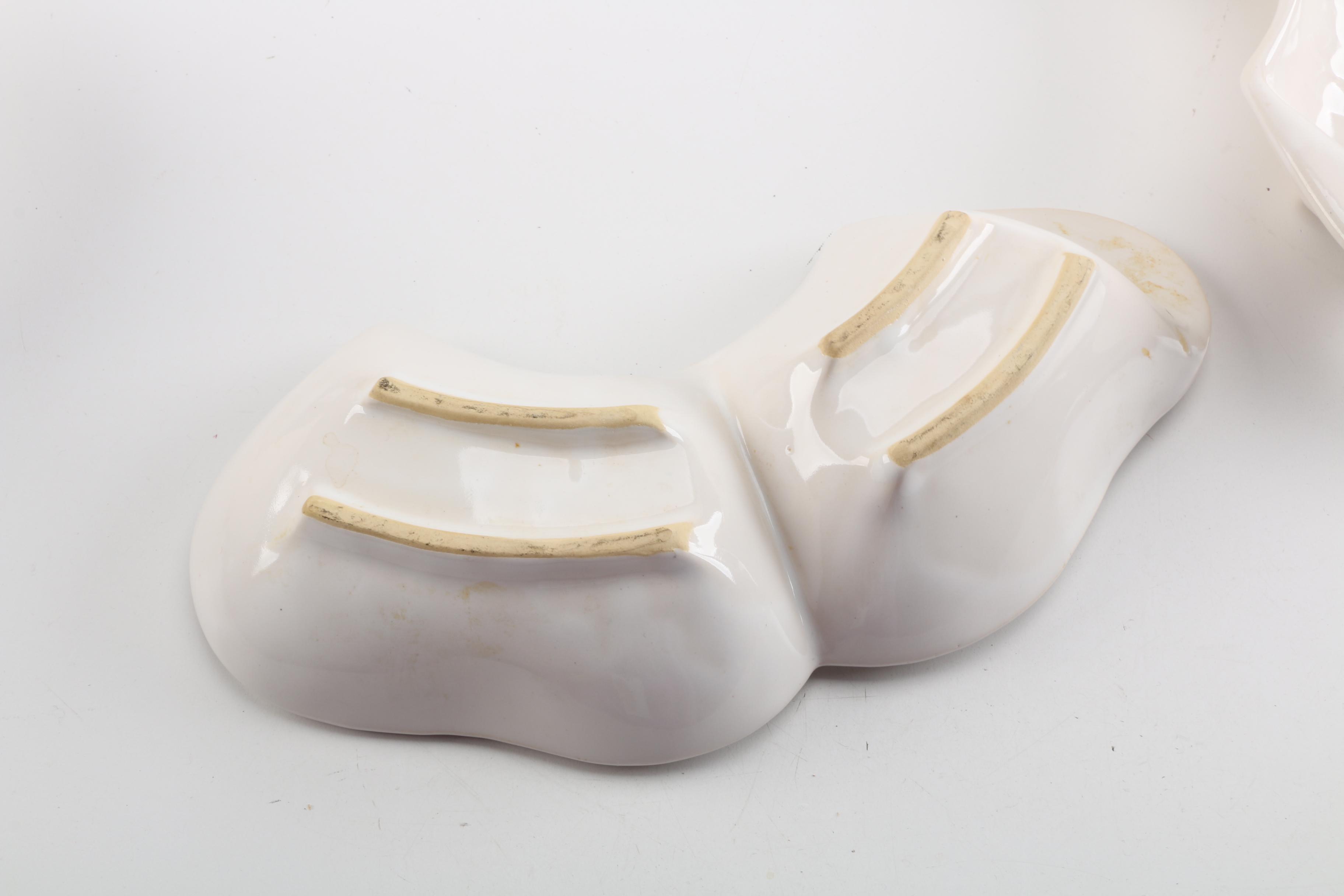 Vintage McCoy USA Pottery Ceramic Appetizer Set