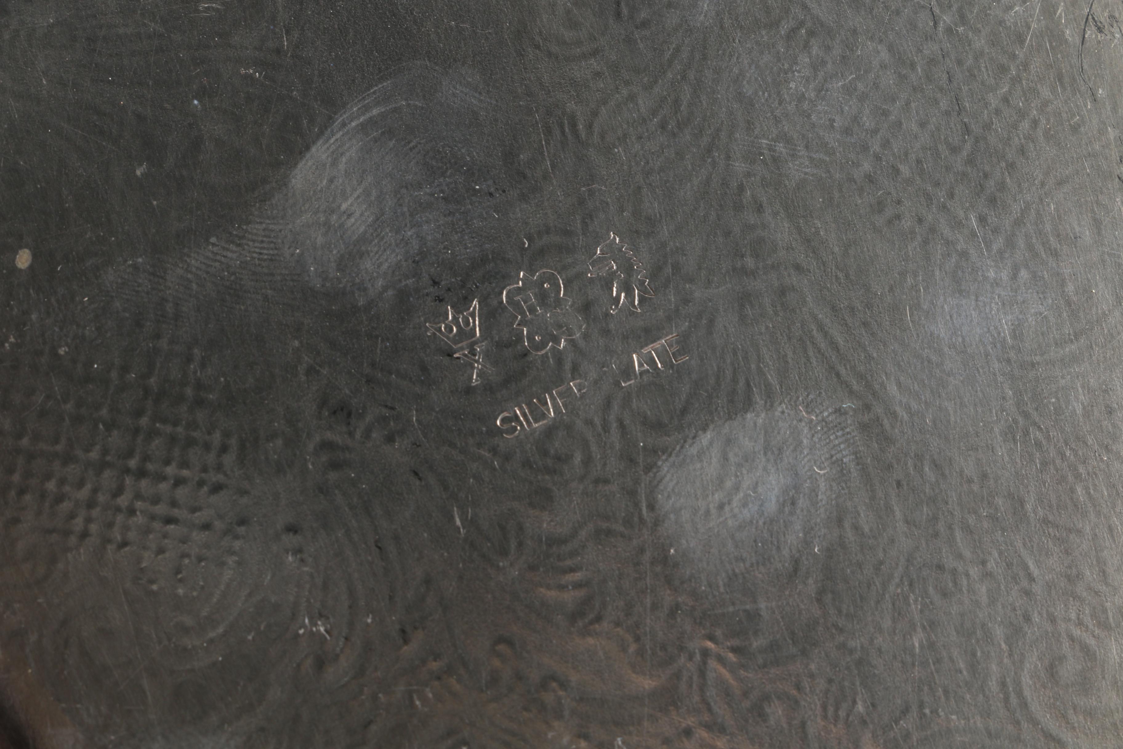 Paul Revere Style Silver Plate Bowl and Assorted Silver Plated Serveware