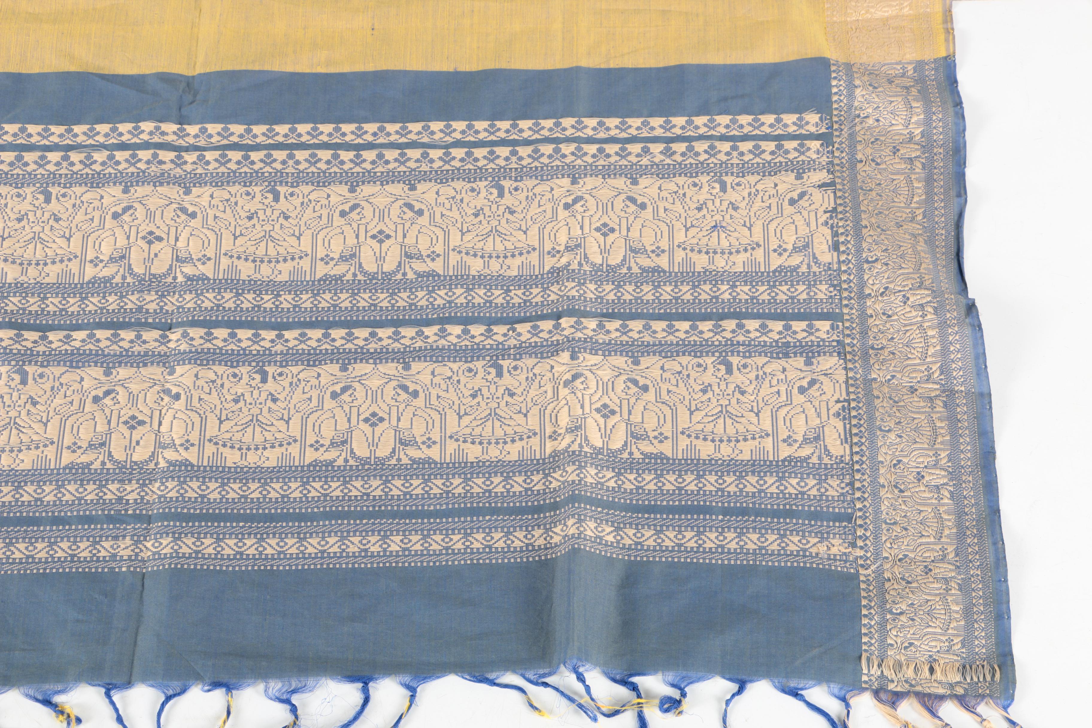 Wove Blue Tablecloth