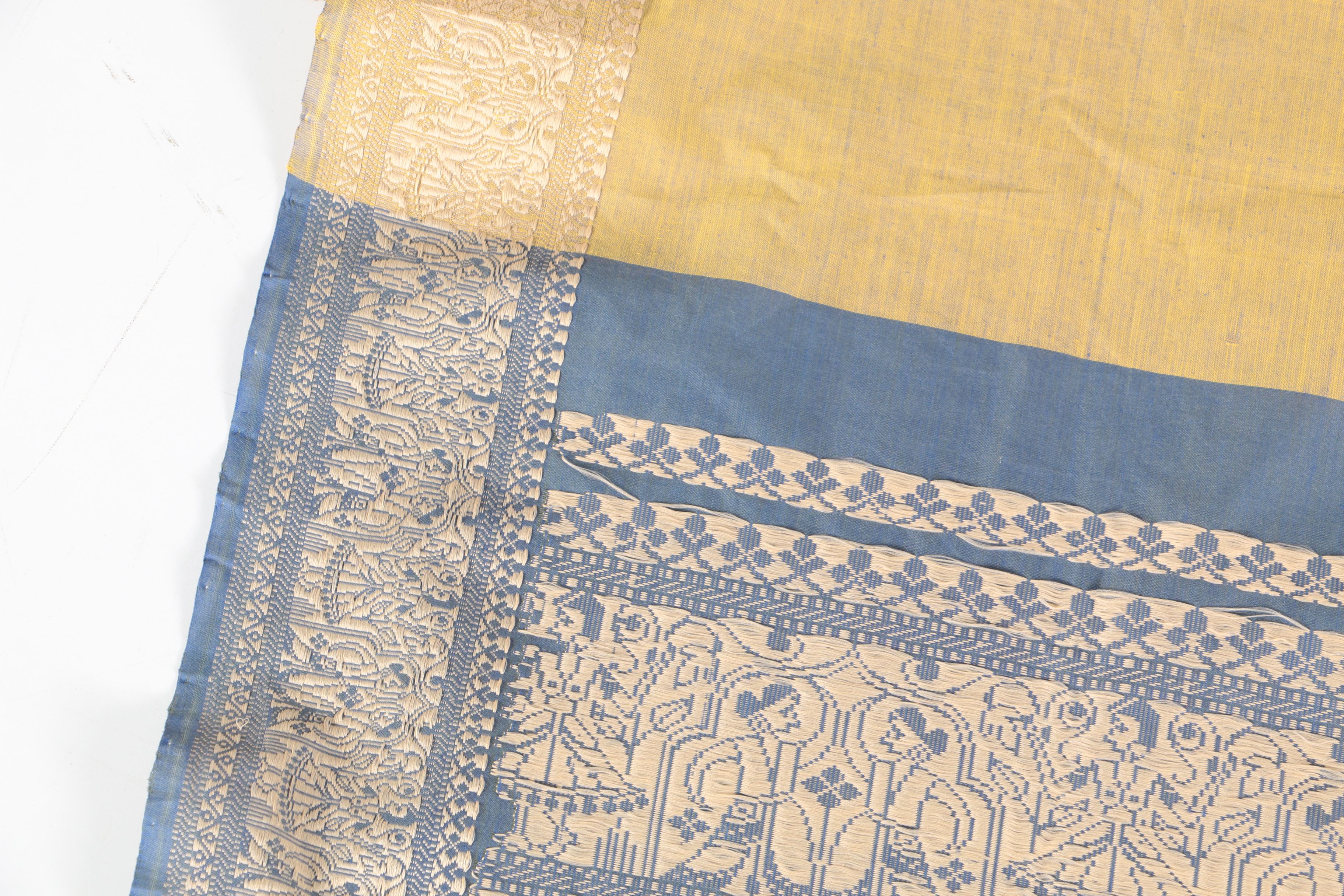 Wove Blue Tablecloth