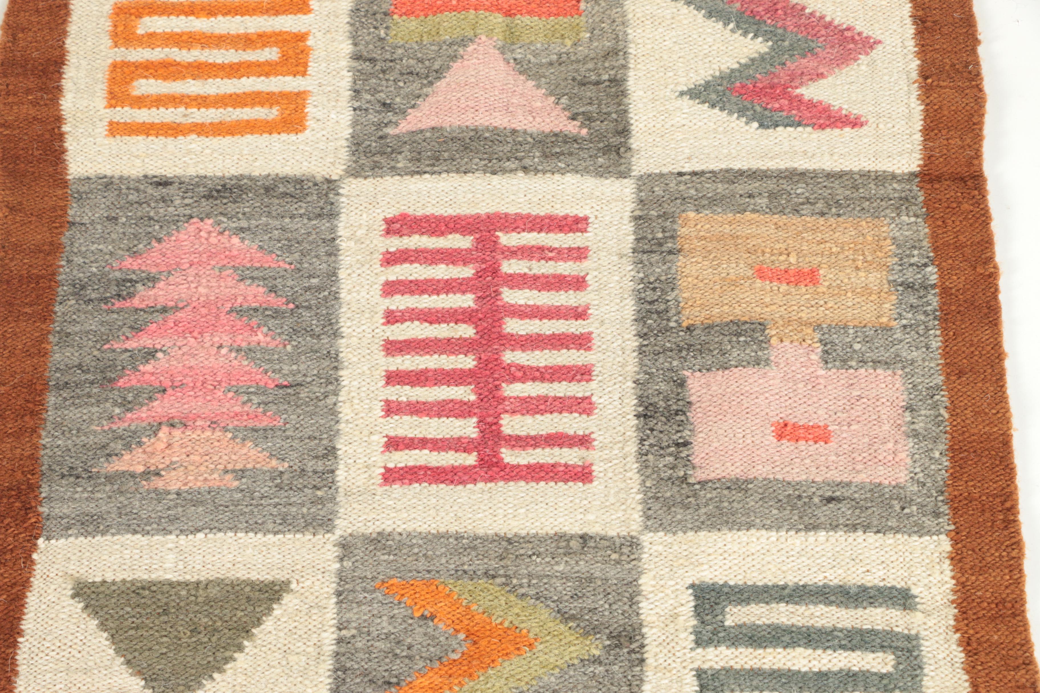 Handwoven Mexican or South American Wool Carpet Runner