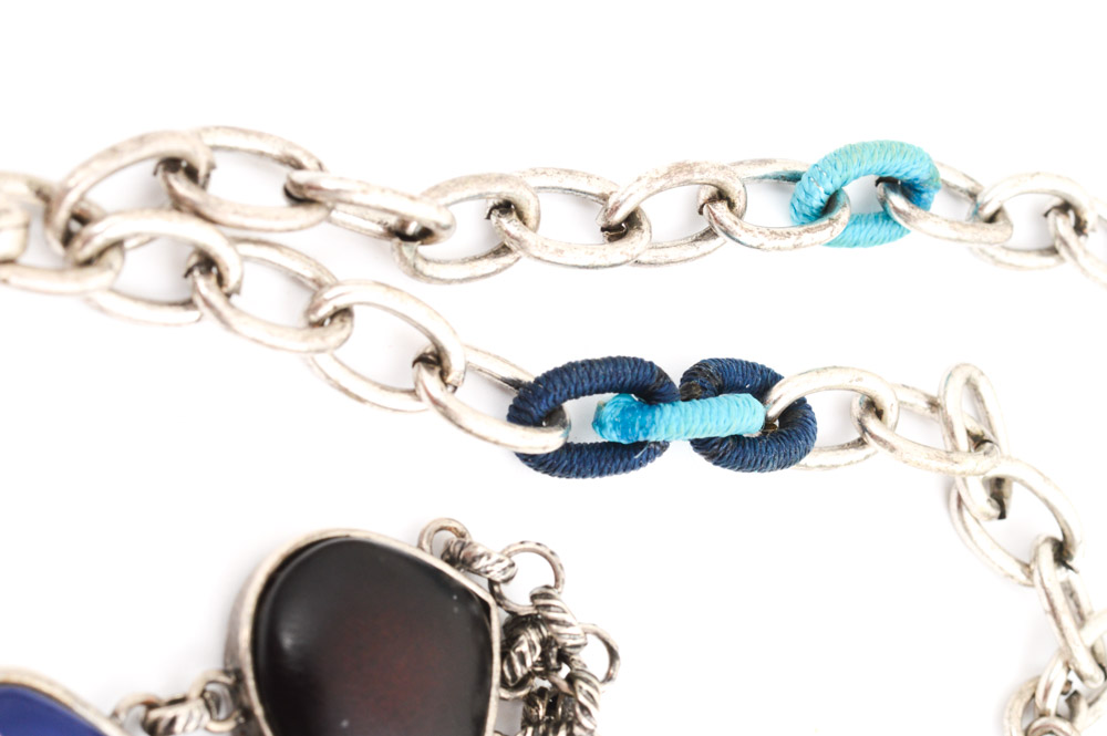 Lucky Brand Enameled Necklace and Bracelet Set