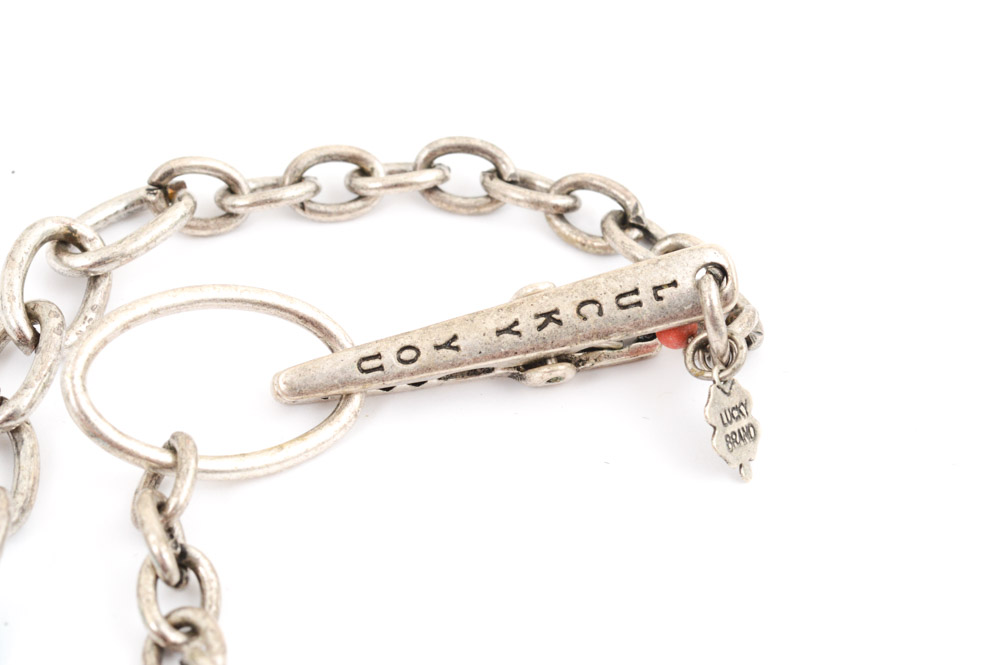 Lucky Brand Enameled Necklace and Bracelet Set