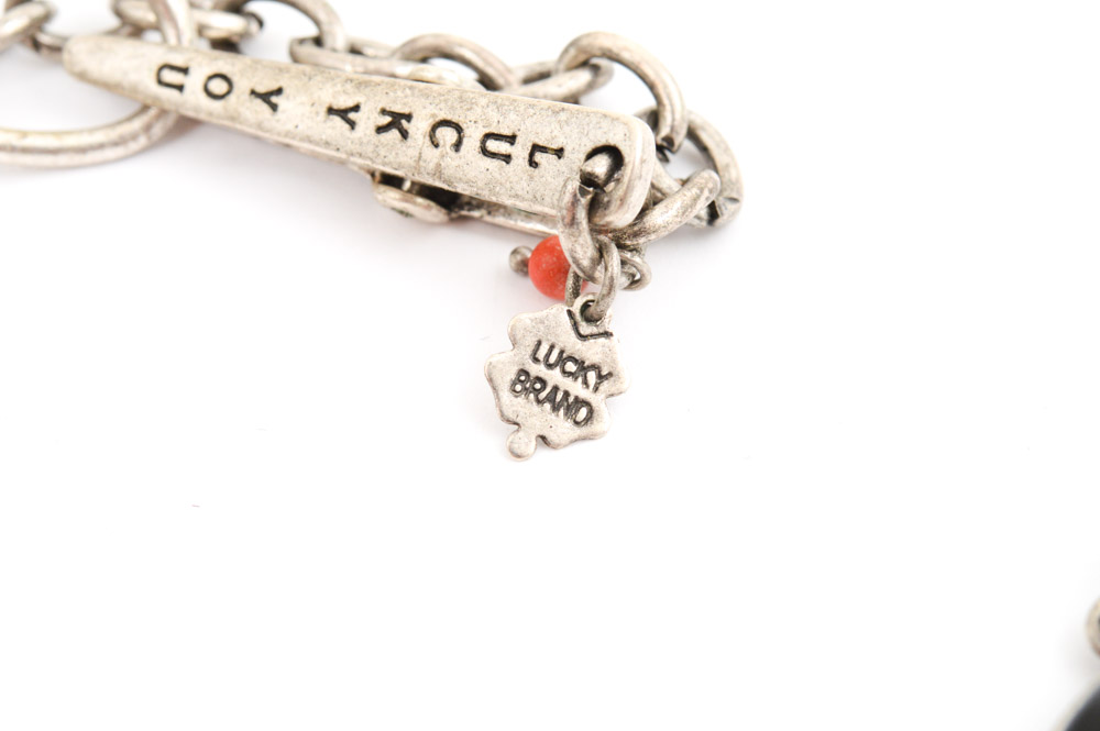 Lucky Brand Enameled Necklace and Bracelet Set