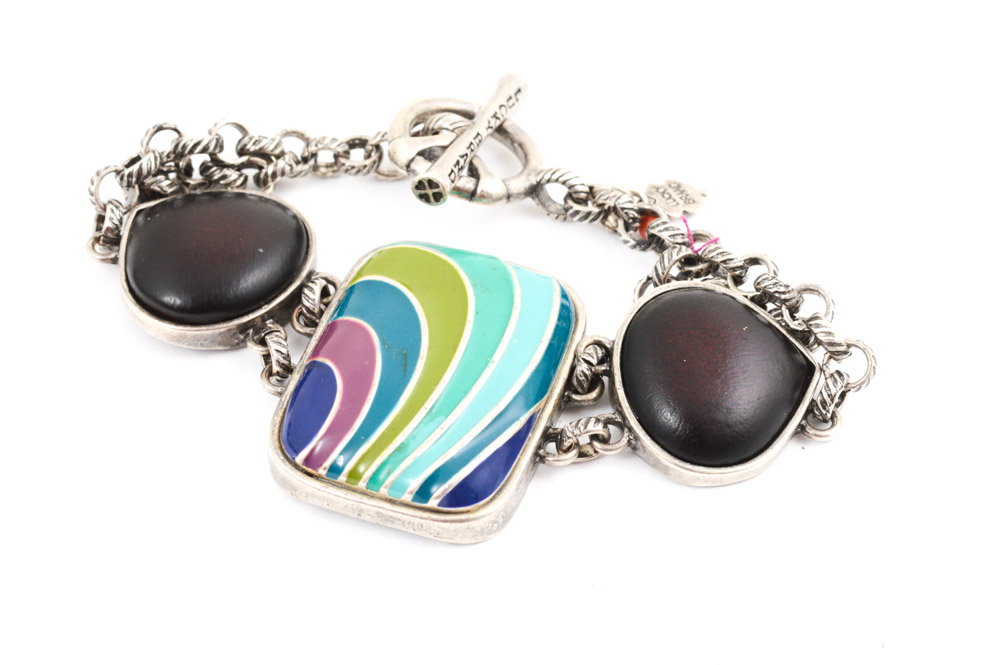Lucky Brand Enameled Necklace and Bracelet Set