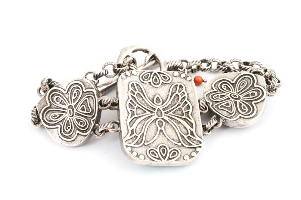 Lucky Brand Enameled Necklace and Bracelet Set