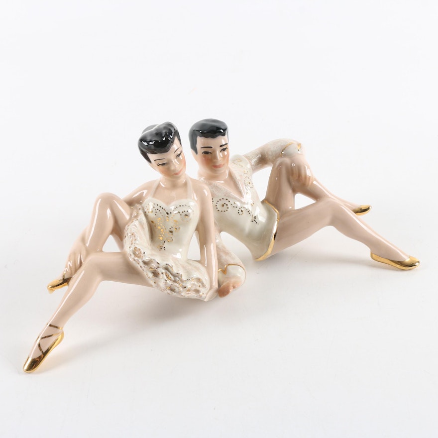 Ceramic Arts Studio Shelf Dancer Figurines