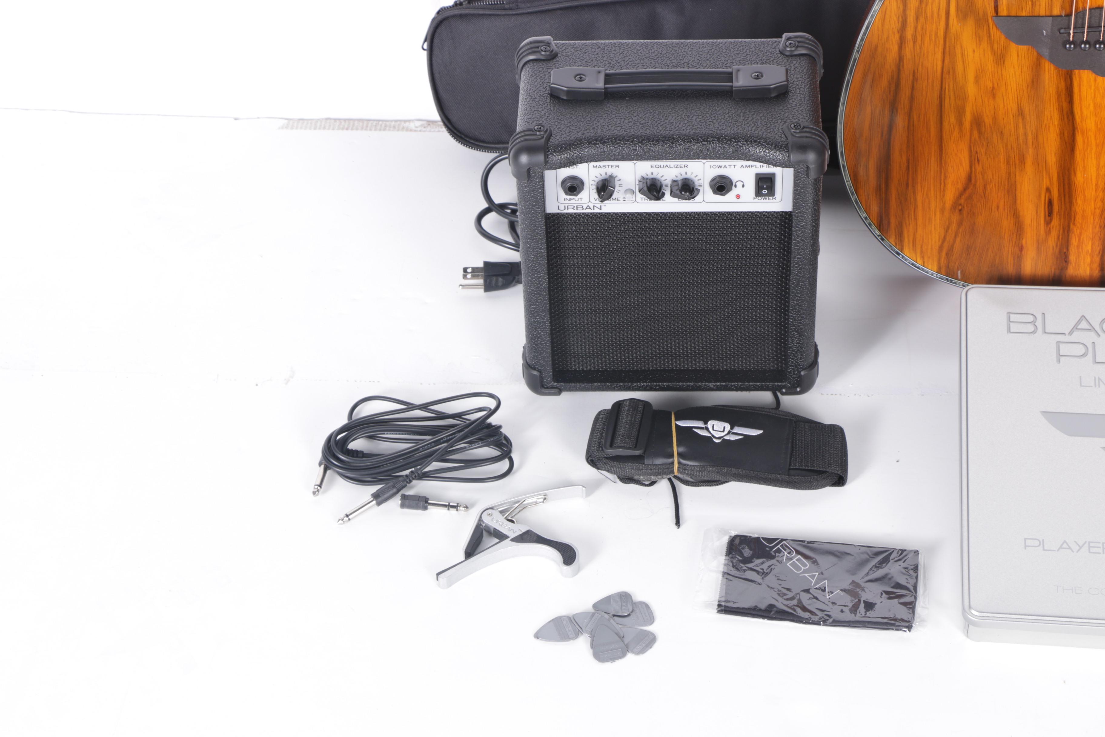 Keith Urban "Black Label Platinum" Acoustic-Electric Guitar with Accessories