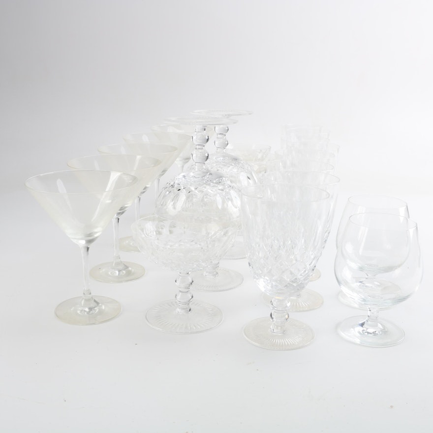 Glass Stemware of Various Styles