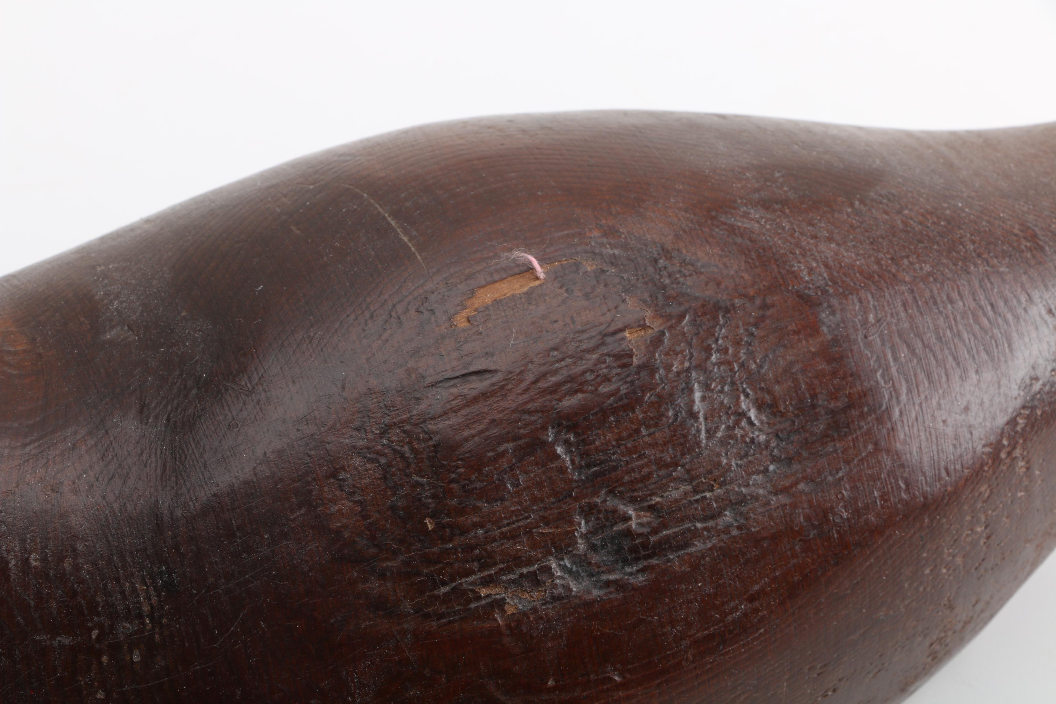 Hand Carved Mallard Duck with Stained Finish