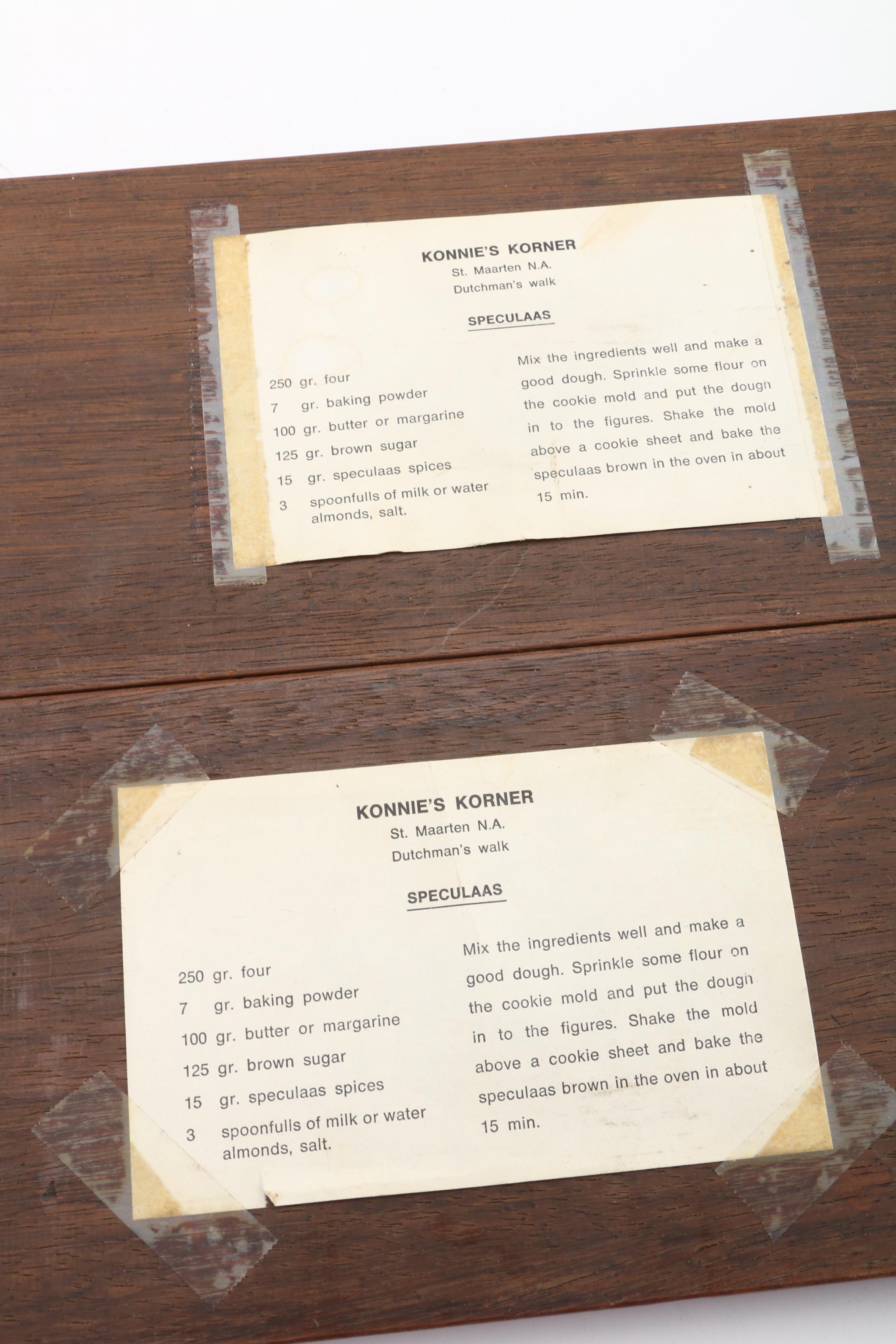 Antique Wood Dutchman and Dutchwoman Cookie Molds