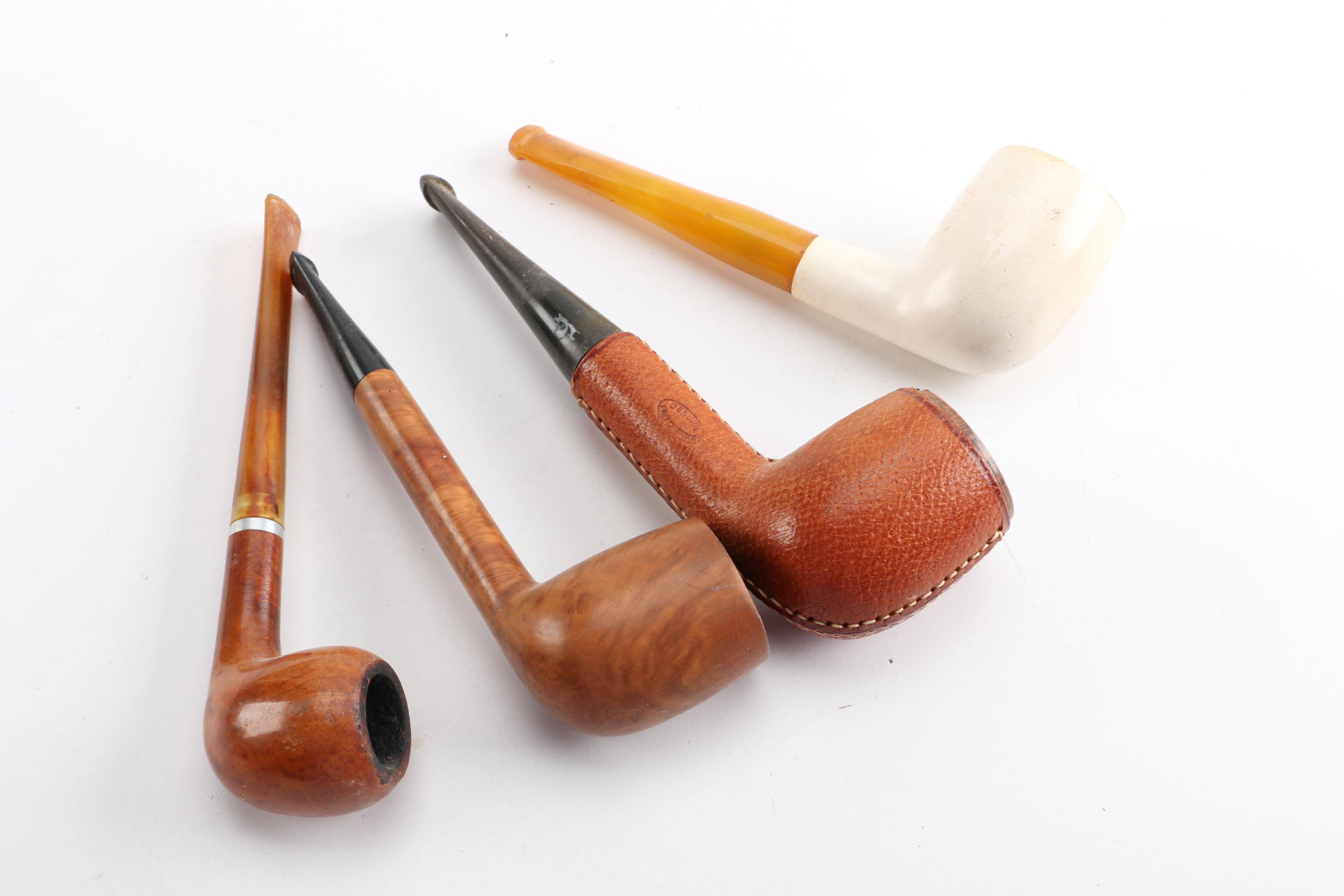 Tobacco Pipes with Pipe Rack