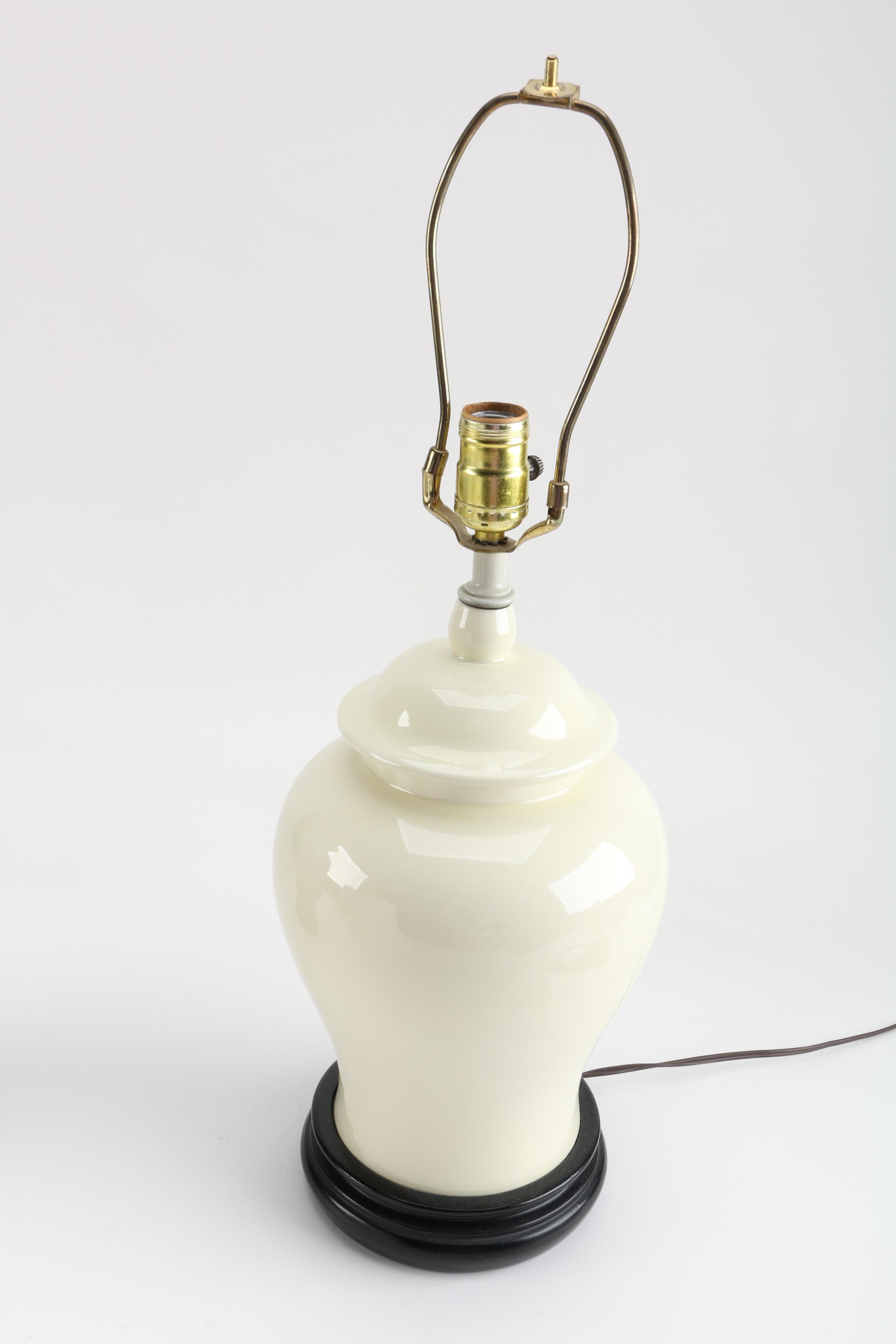 Vintage Glass Table Lamps