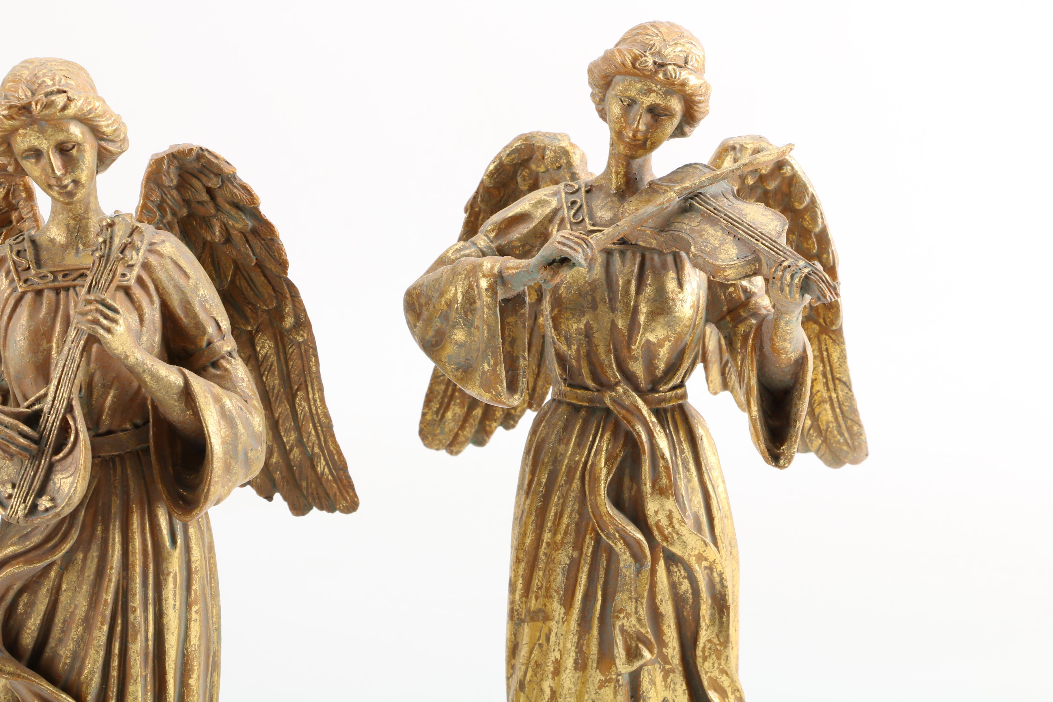 Gold Toned Angel Figurines