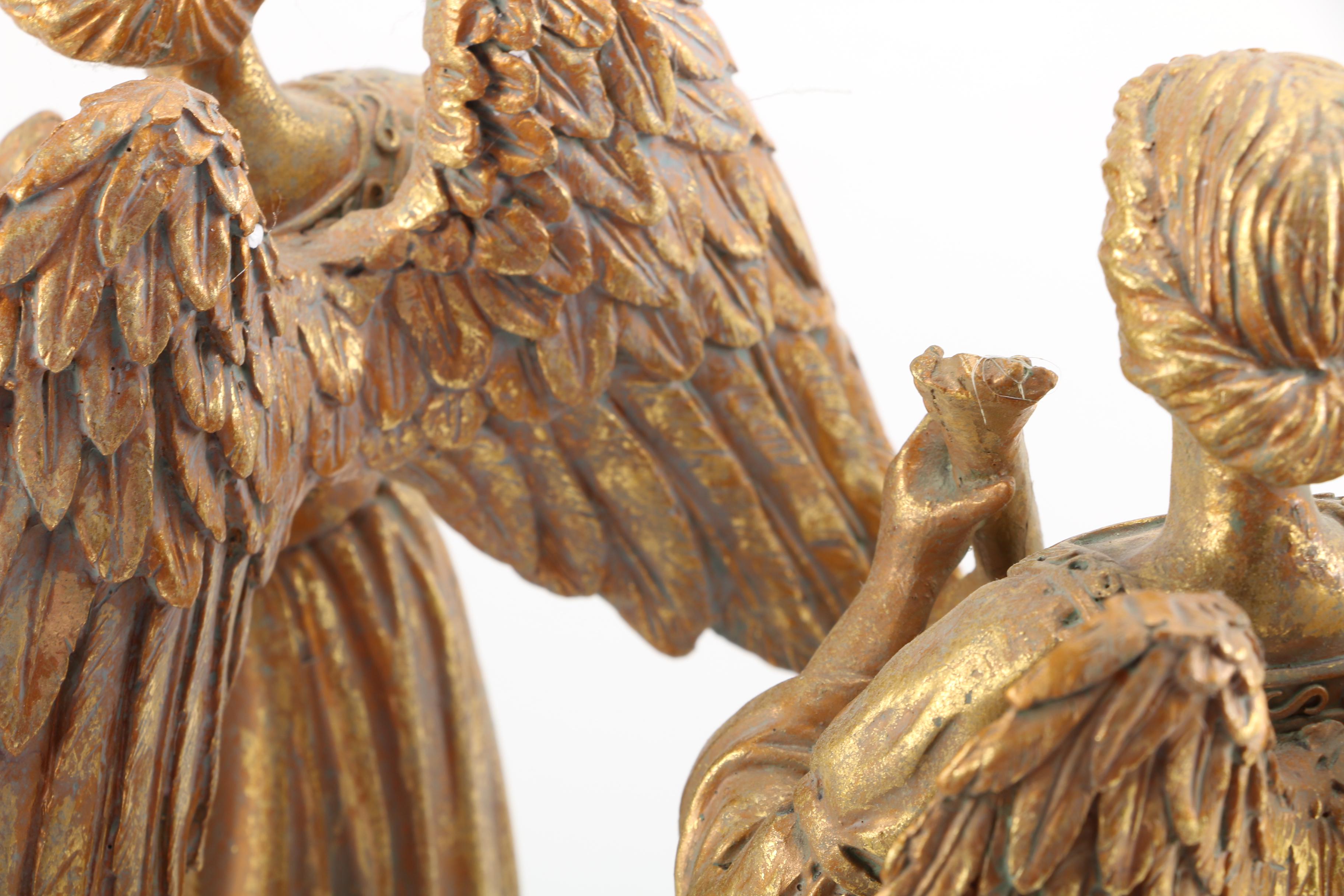 Gold Toned Angel Figurines