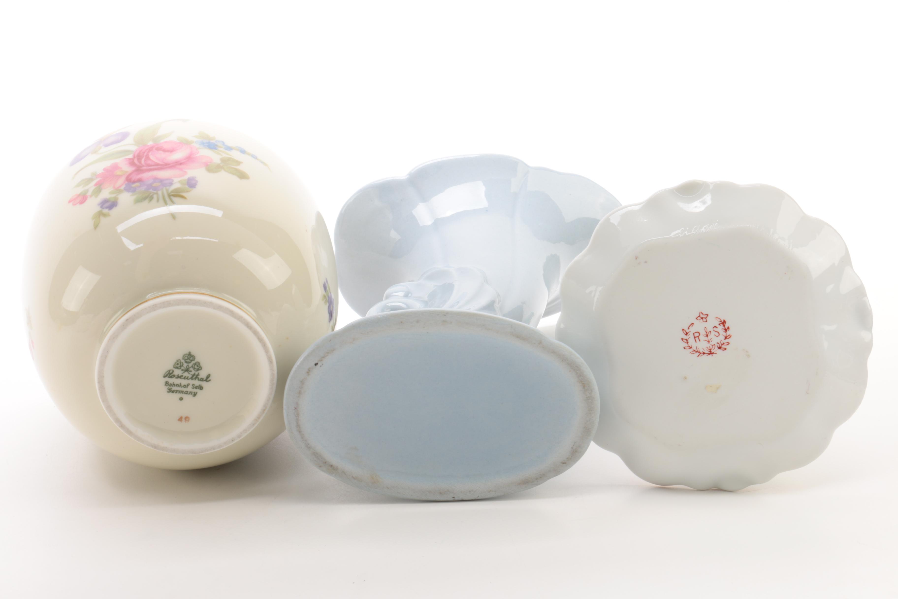 Rosenthal "Künstlertasse Nr. 3" Cup and Saucer and Other Vintage Ceramic Decor