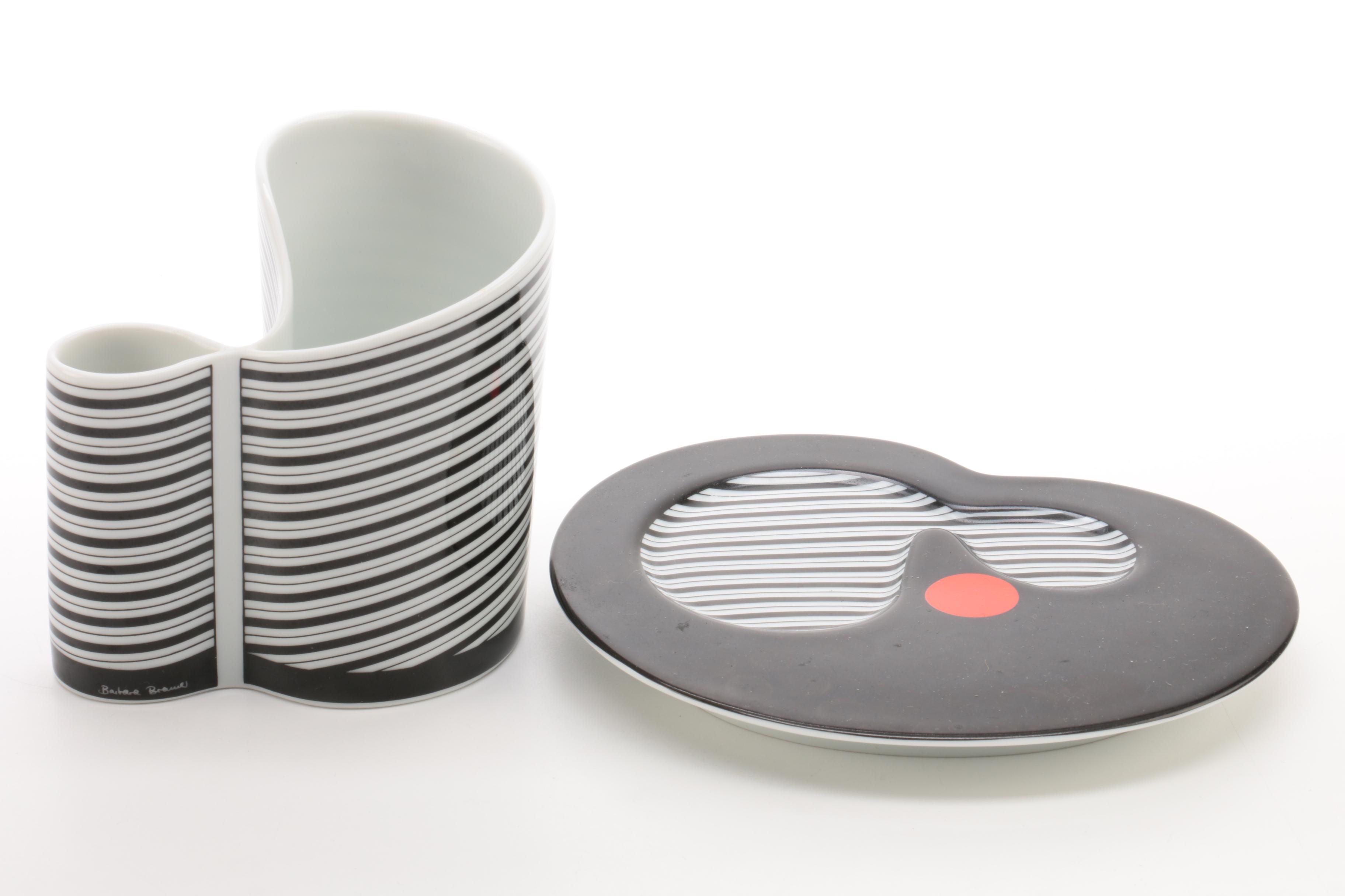 Rosenthal "Künstlertasse Nr. 3" Cup and Saucer and Other Vintage Ceramic Decor