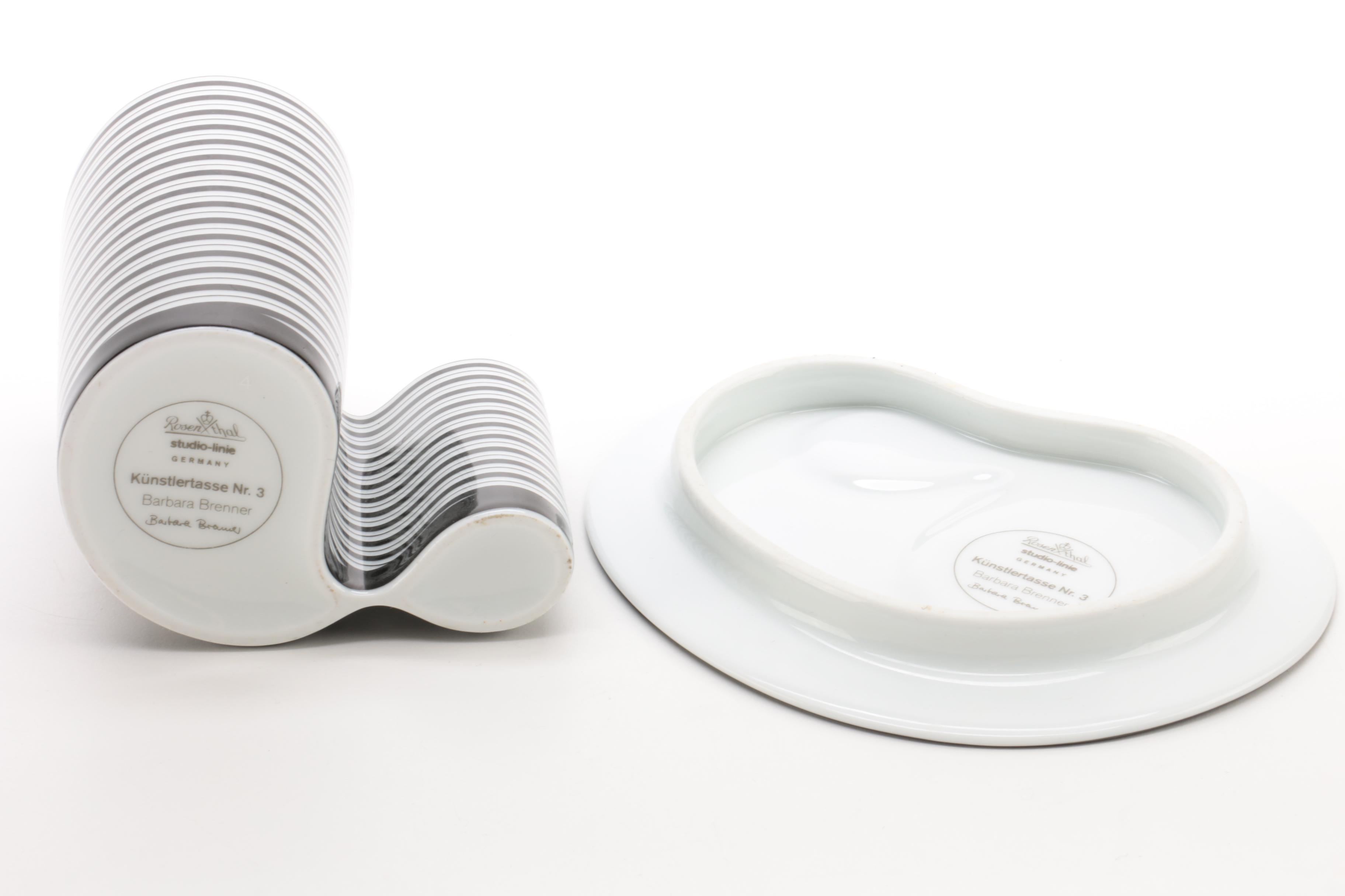 Rosenthal "Künstlertasse Nr. 3" Cup and Saucer and Other Vintage Ceramic Decor