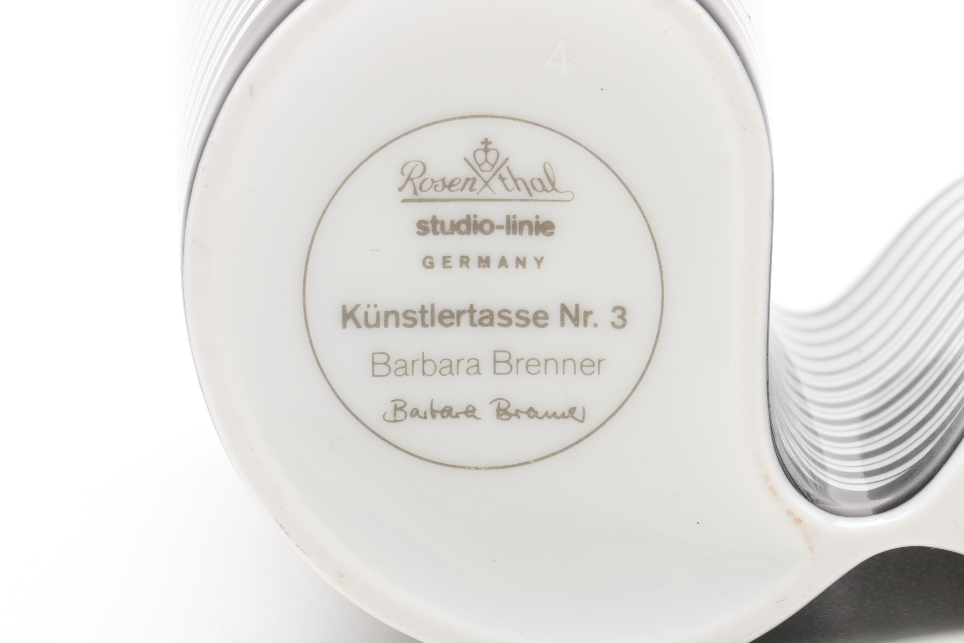 Rosenthal "Künstlertasse Nr. 3" Cup and Saucer and Other Vintage Ceramic Decor