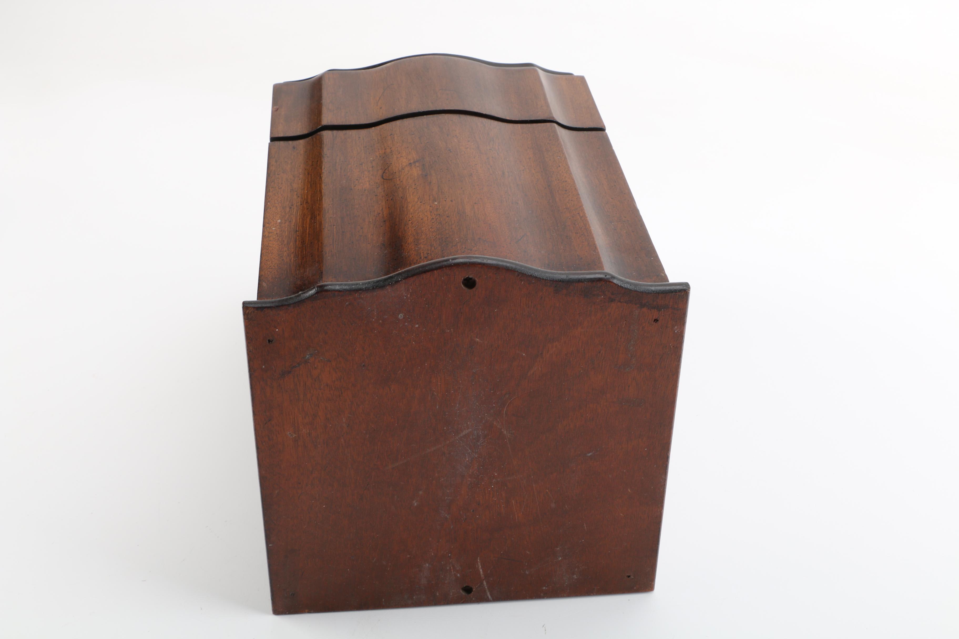 Vintage George III Style Knife Box With Inlay